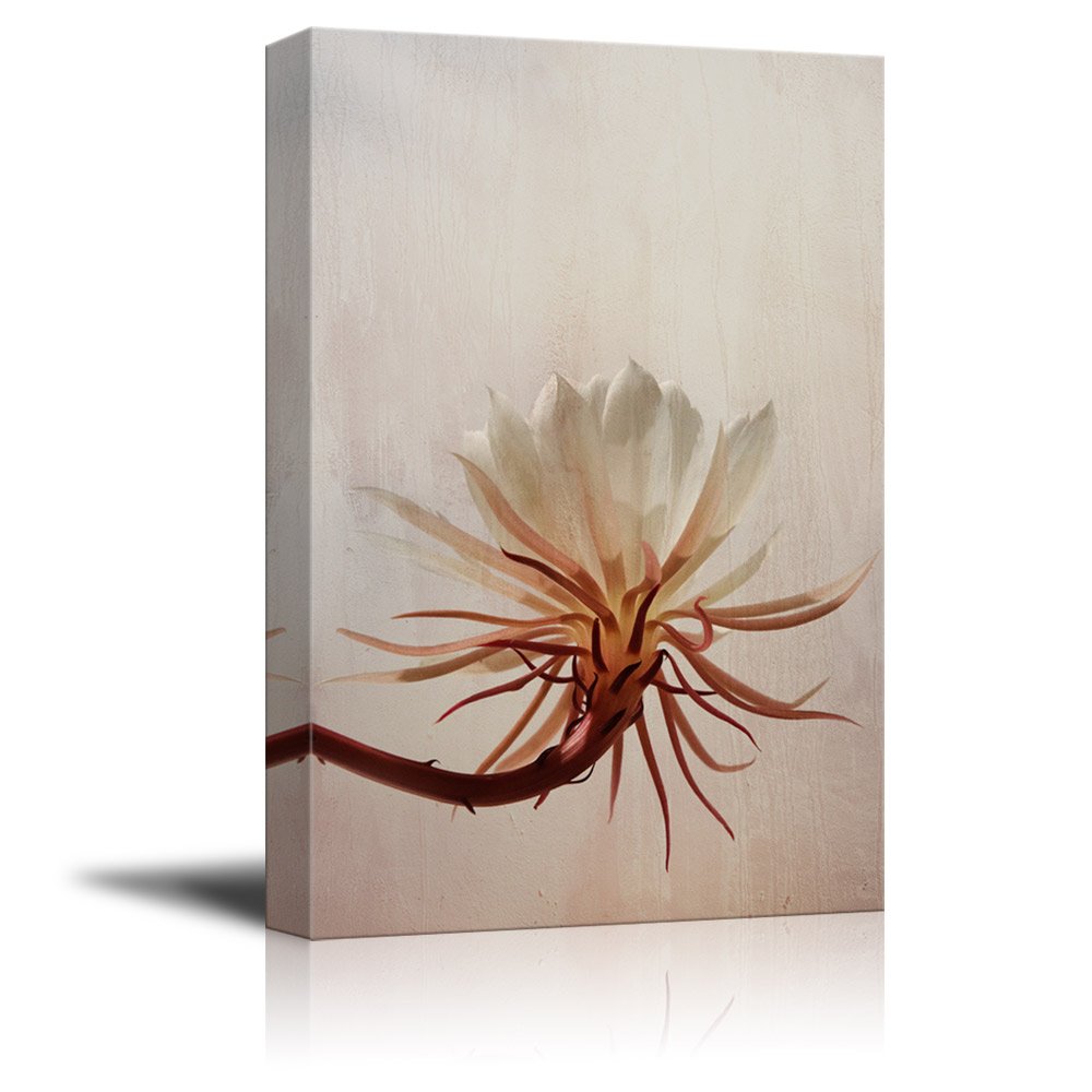 Wall26 Floral Petal Abstract Canvas Print - Modern Gallery Wrapped Wall Art for Living Room, Bedroom & Office Decor - 32x48 Inches Ready to Hang Painting - Perfect for Home, Apartment & Dorm Room Interior Design