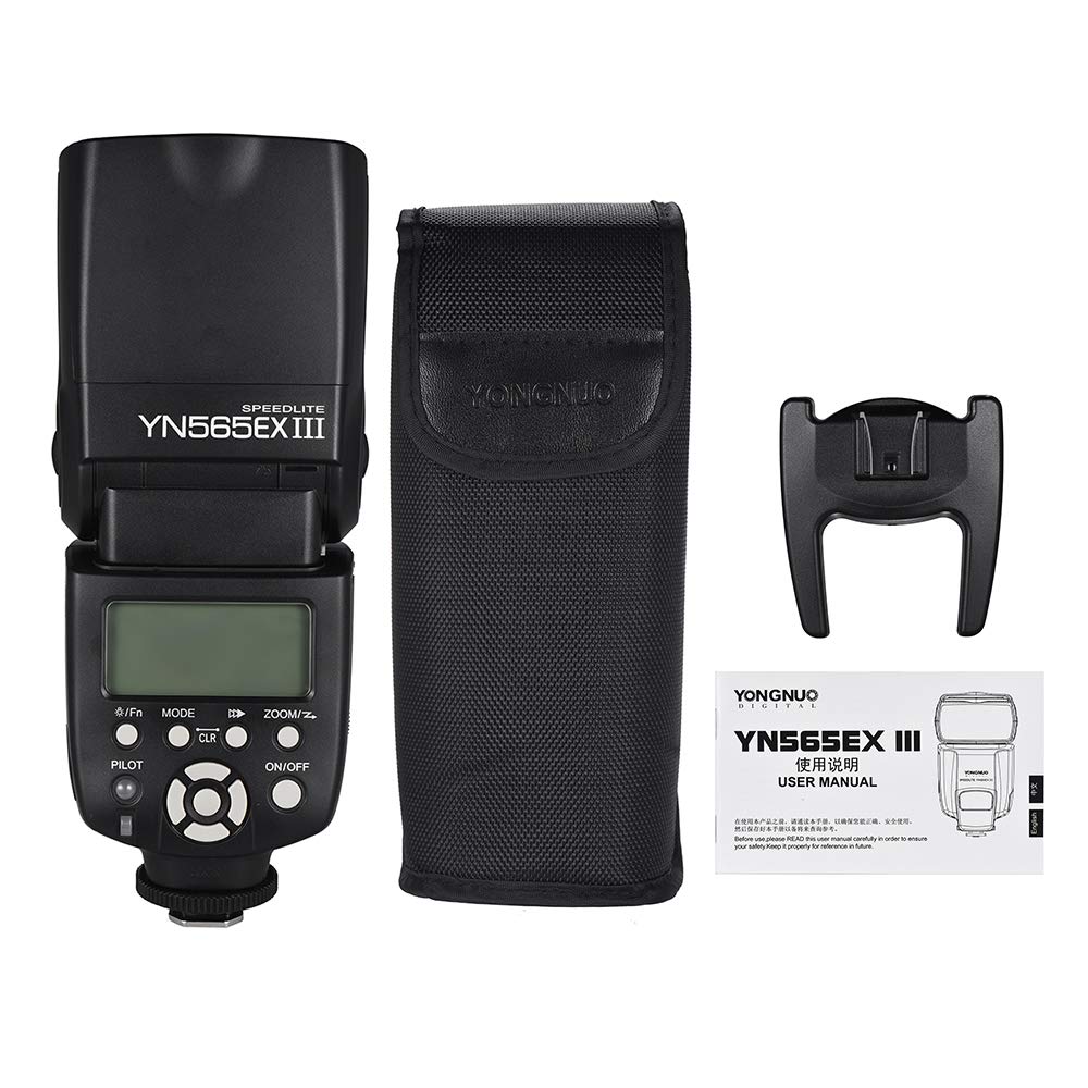 YONGNUO YN565EX III Wireless TTL Flash for Canon DSLR Cameras - GN58 High Power Speedlite with USB Firmware Upgrade & Fast Recycling | Perfect for Wedding, Portrait, and Event Photography