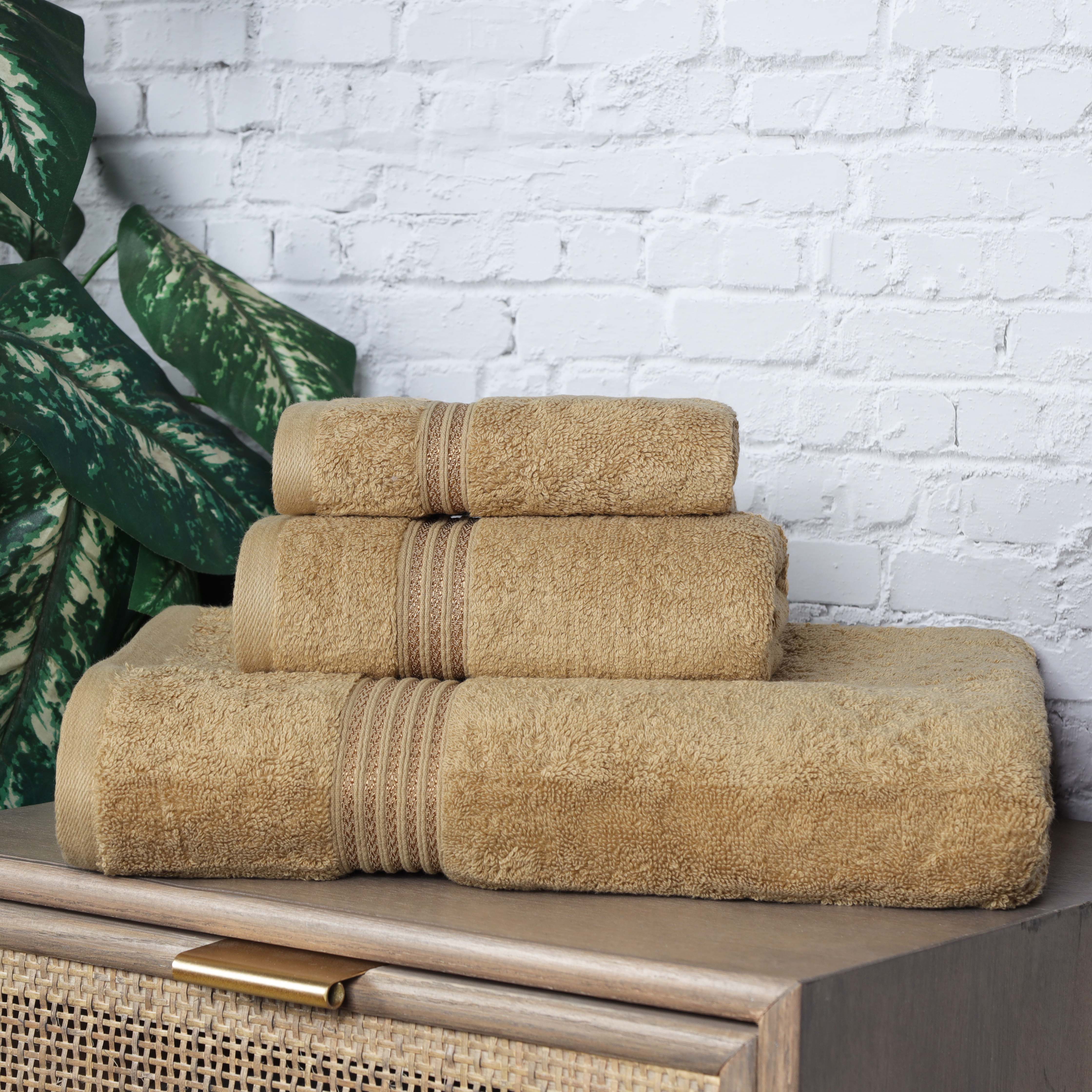 Premium Egyptian Cotton 3-Piece Towel Set - Ultra Soft, Highly Absorbent Bath Towels for Spa, Bathroom & Luxury Home Use