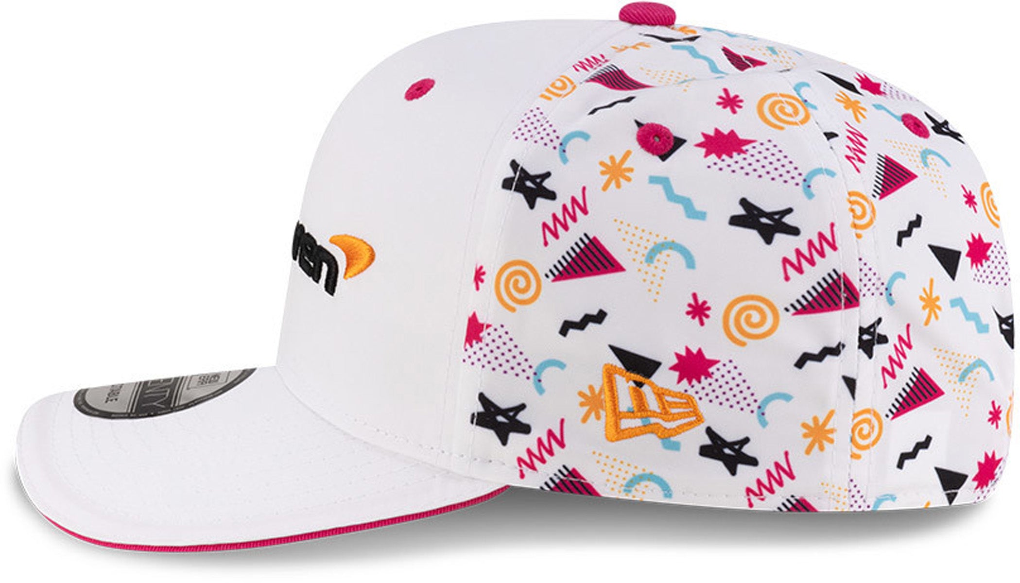 McLaren F1 New Era 9Seventy Miami GP Stretch Snapback Cap - Official Formula 1 Racing Hat for Men & Women - Perfect for Race Day, Car Shows & Sports Fans