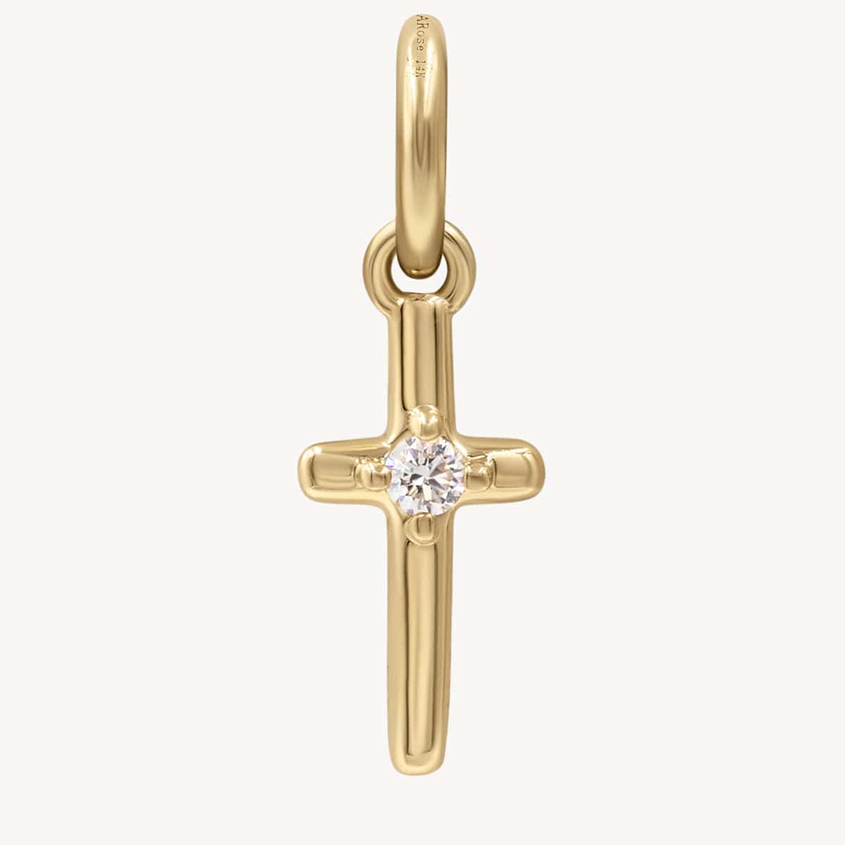 Mini Golden Cross Charm Pendant - Elegant Religious Jewelry for Necklaces & Bracelets - Perfect for Gifts, Daily Wear & Special Occasions