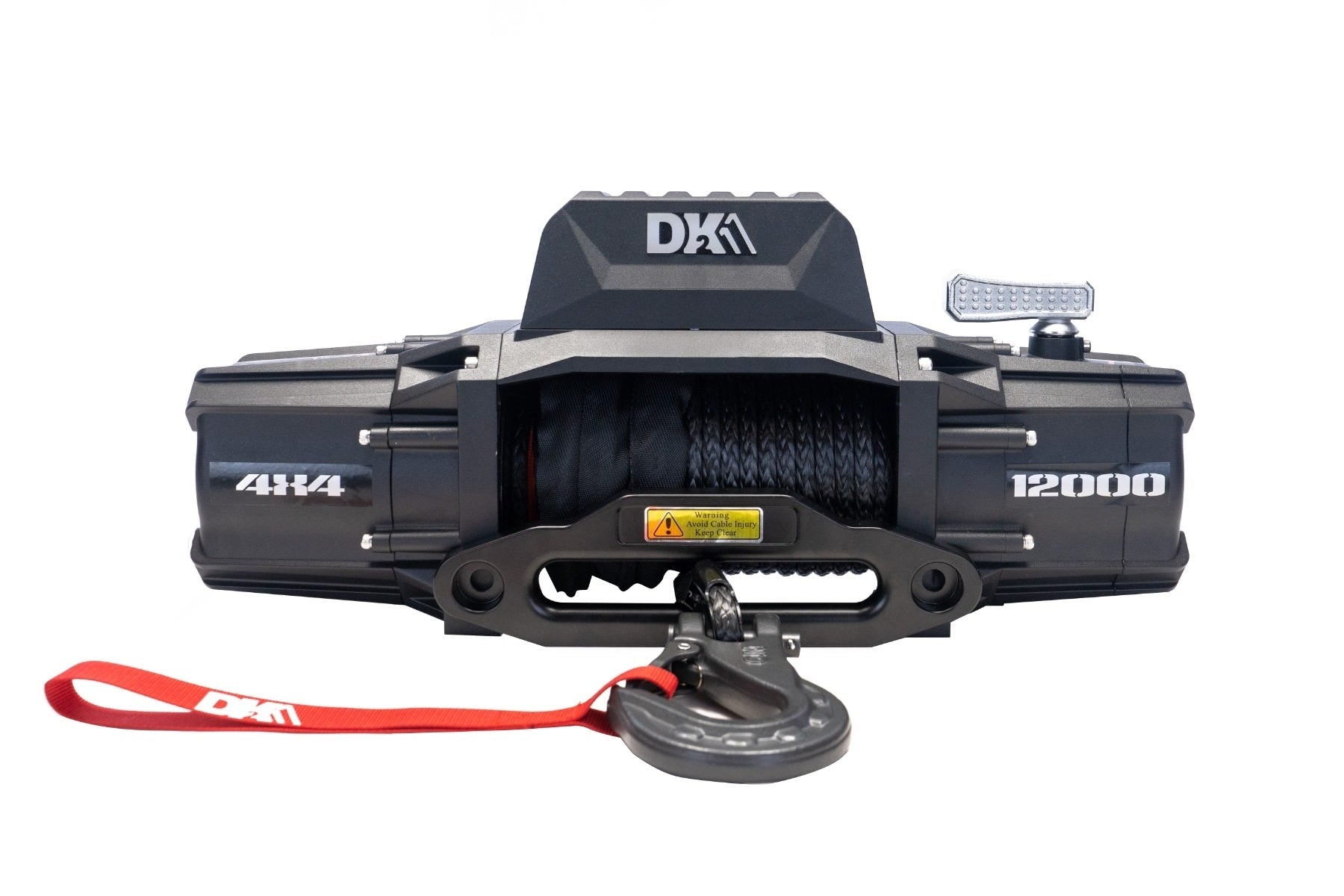DK2 S12000 SR 12,000 lbs Electric Winch with Synthetic Rope for 4x4 Trucks & Off-Road Vehicles - Heavy Duty Recovery, Towing & Off-Road Adventures
