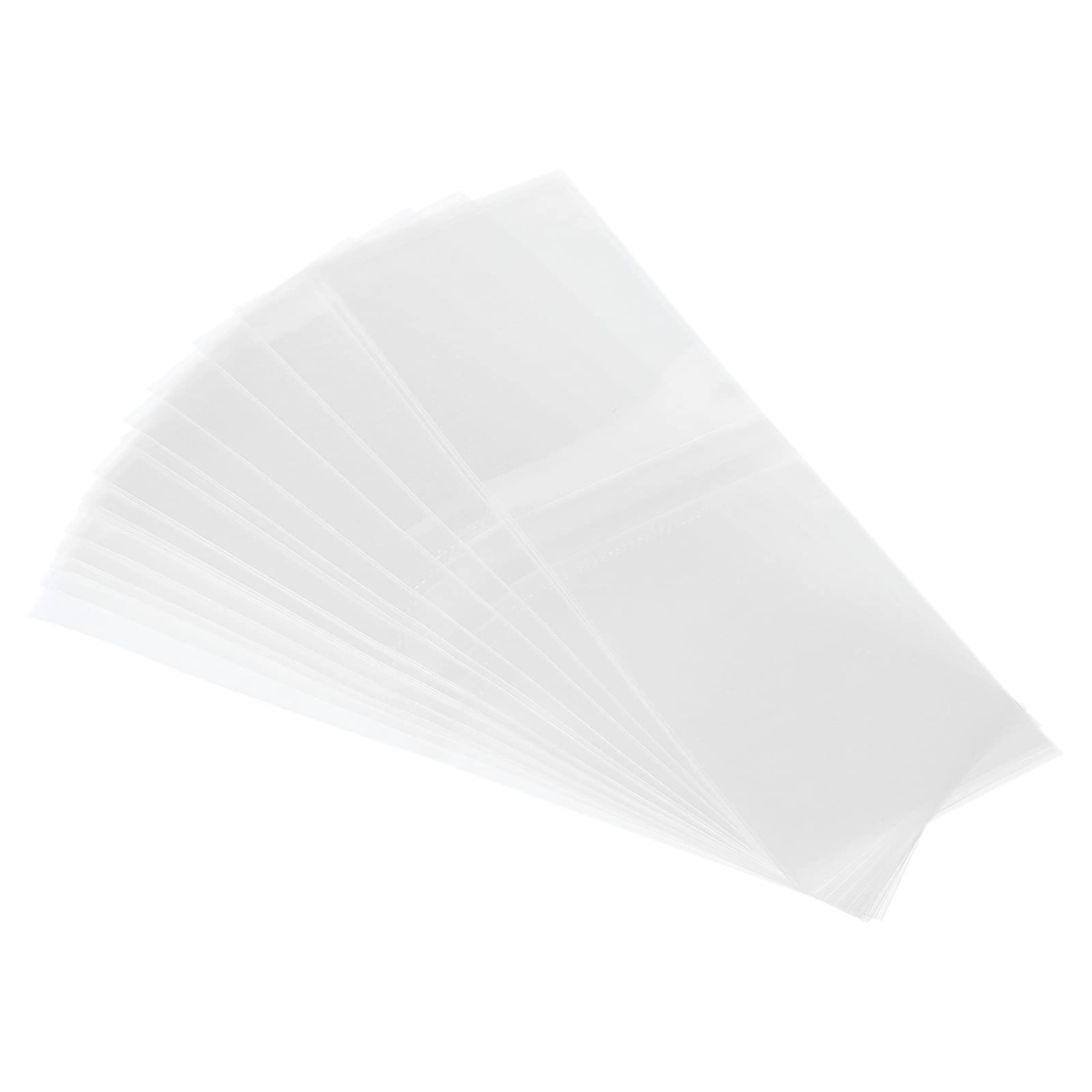 PATIKIL 400 Pack Clear PVC Heat Shrink Bands 89x30mm (2.05-2.17 Inch Cap Diameter) - Perforated Shrink Wrap for Jars, Cans, Bottles | Food Packaging, DIY Crafts, Home Brewing & Small Business Use
