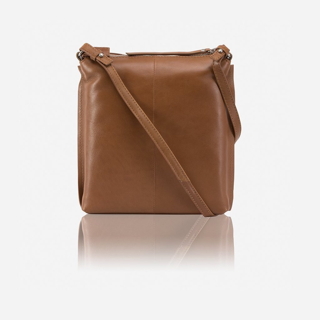 Jekyll & Hide Osaka Women's Crossbody Bag - Stylish & Functional Tan Leather Purse for Everyday Use, Travel & Shopping