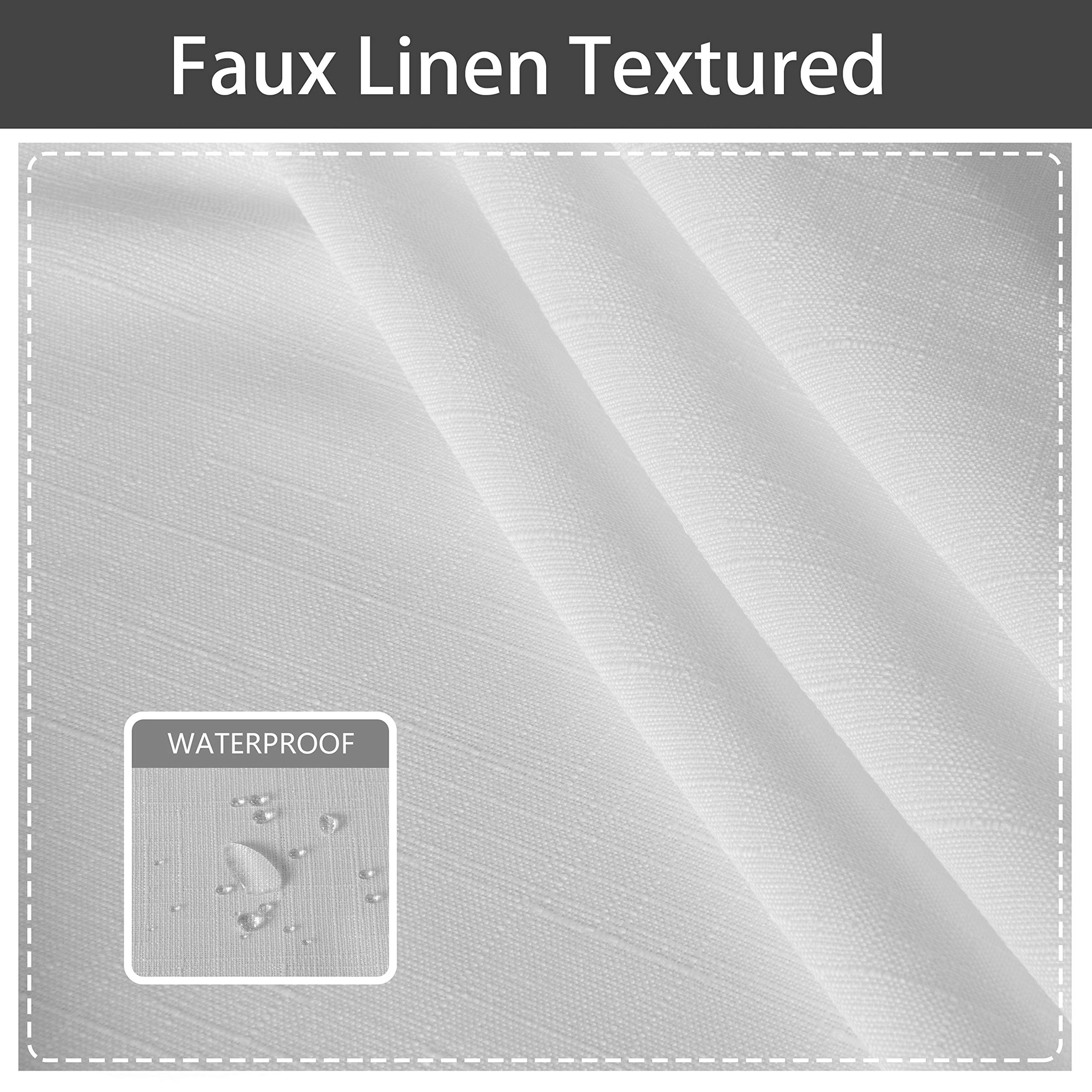 LORDTEX Waterproof Linen Look Curtains - 105