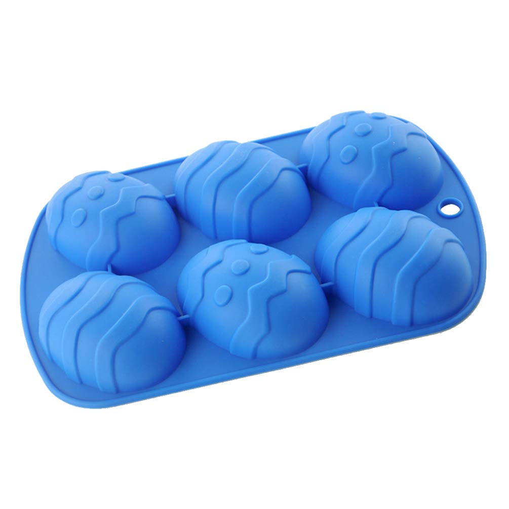 UPKOCH 2-Piece Silicone Easter Egg Cake Mold Set - Dinosaur Shaped Baking Tray for Chocolate, Jelly, Pudding & Ice Cubes - Non-Stick 3D Egg Mold for DIY Desserts, Soap Making & Easter Party Decorations