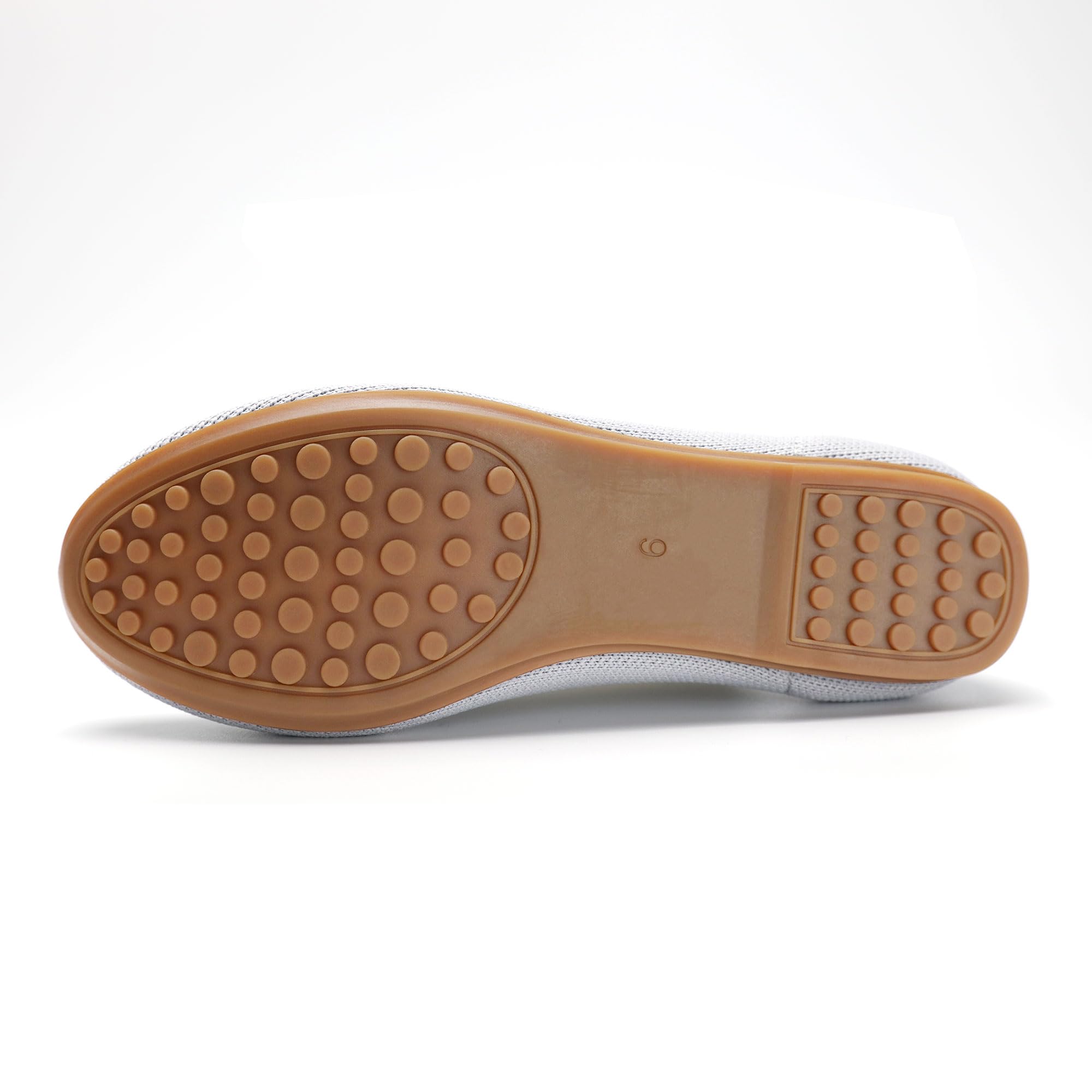 Women's Ballet Flats - Comfortable Knit Dressy Casual Shoes with Round Toe & Breathable Mesh for Work, Travel & Everyday Wear