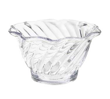 GET DD 50 BK SAN Plastic Clear Dessert Dish - 5 oz Transparent Party Cups for Ice Cream, Pudding & Jello - Perfect for Parties, Catering & Home Dessert Serving