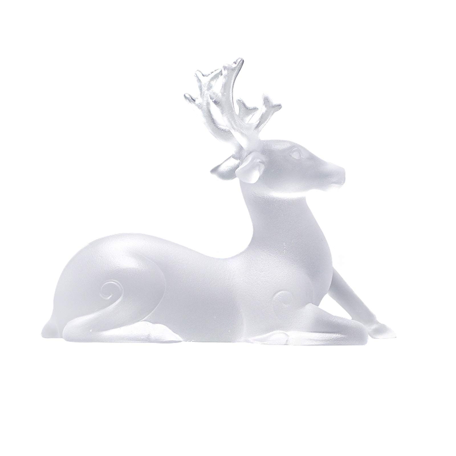 Handcrafted Deer Statue Decor - Elegant Home & Office Decoration for Living Room, Study, Desk | Feng Shui Sculpture, Housewarming Gift, Table Centerpiece | Perfect for Cozy Home Styling & Office Feng Shui Enhancement