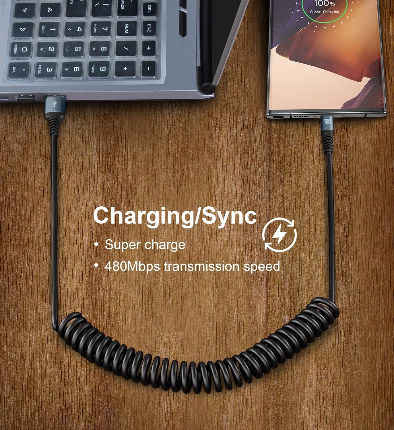 Fast Charging USB A to C Cable 2-Pack (3FT+6FT) - for iPhone 16/15, Samsung Galaxy - Car & Home Use