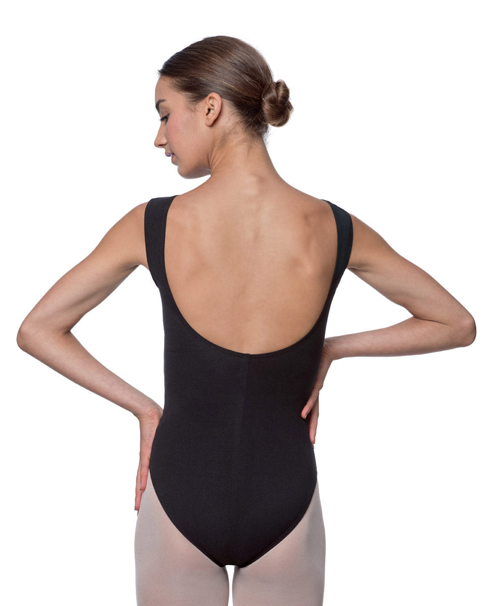 LUB213 Sabina High Neck Cotton Leotard for Ballet, Dance & Gymnastics - Comfortable Stretch Fabric for Women & Girls