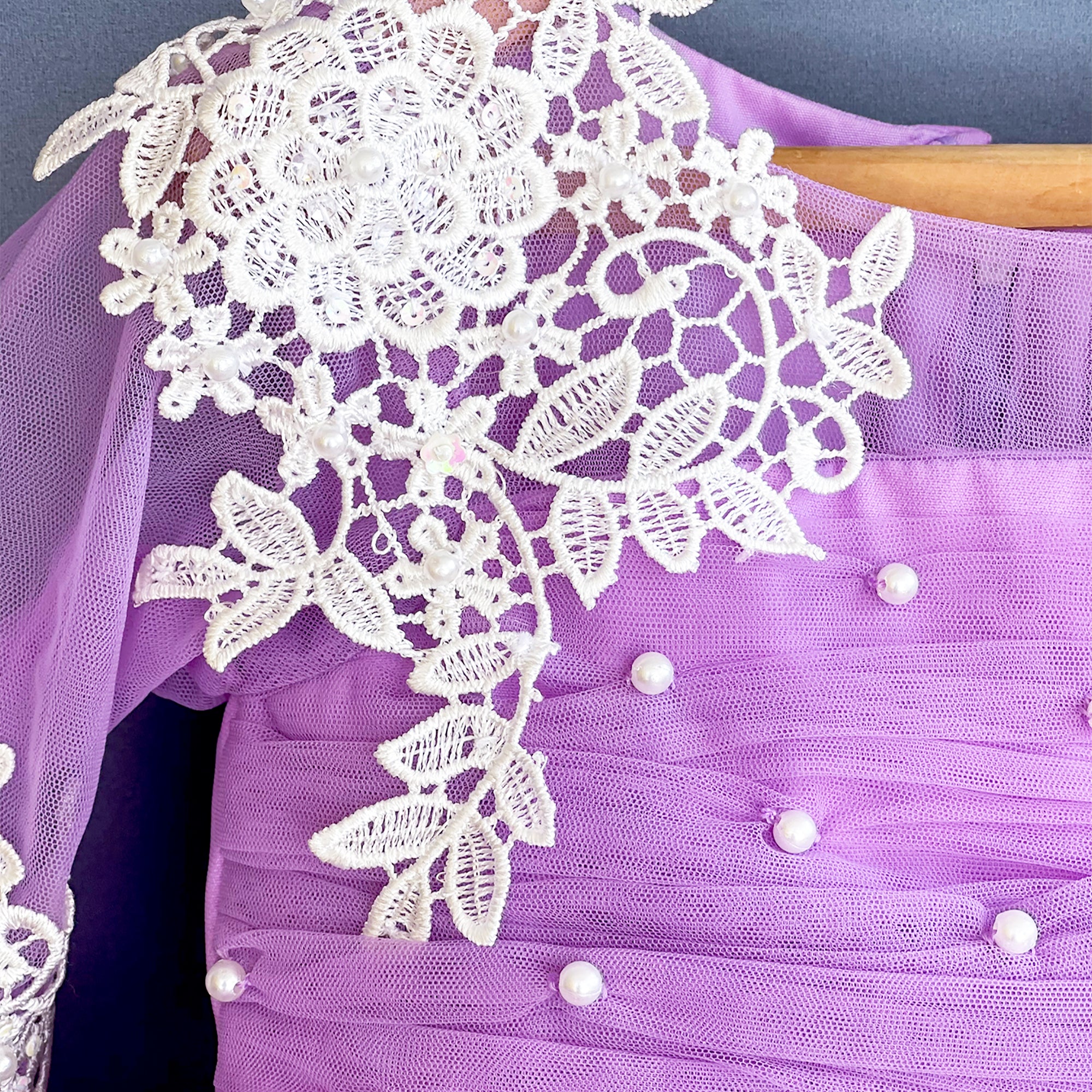 Pre Order: Adorable Lavender Baby Dress Set for Girls - Soft Cotton Outfit for Newborns, Infants & Toddlers - Perfect for Photos, Parties & Special Occasions