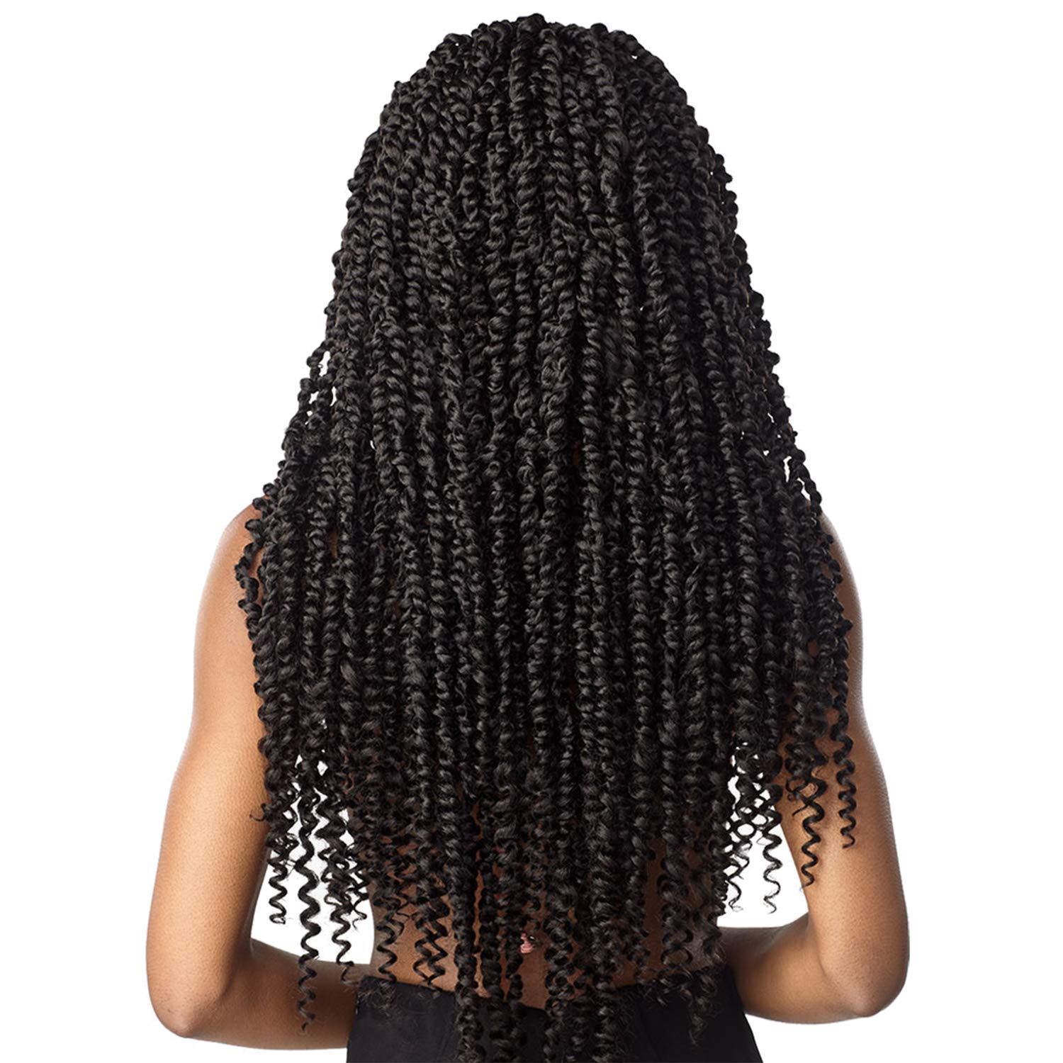 Sensationnel Lulutress Passion Twist Crochet Braids 24 Inch - 3 Pack (27 Strands) | Pre-Stretched Synthetic Hair for Easy Installation | Perfect for Protective Styles, Twist Outs & Natural Hair Looks