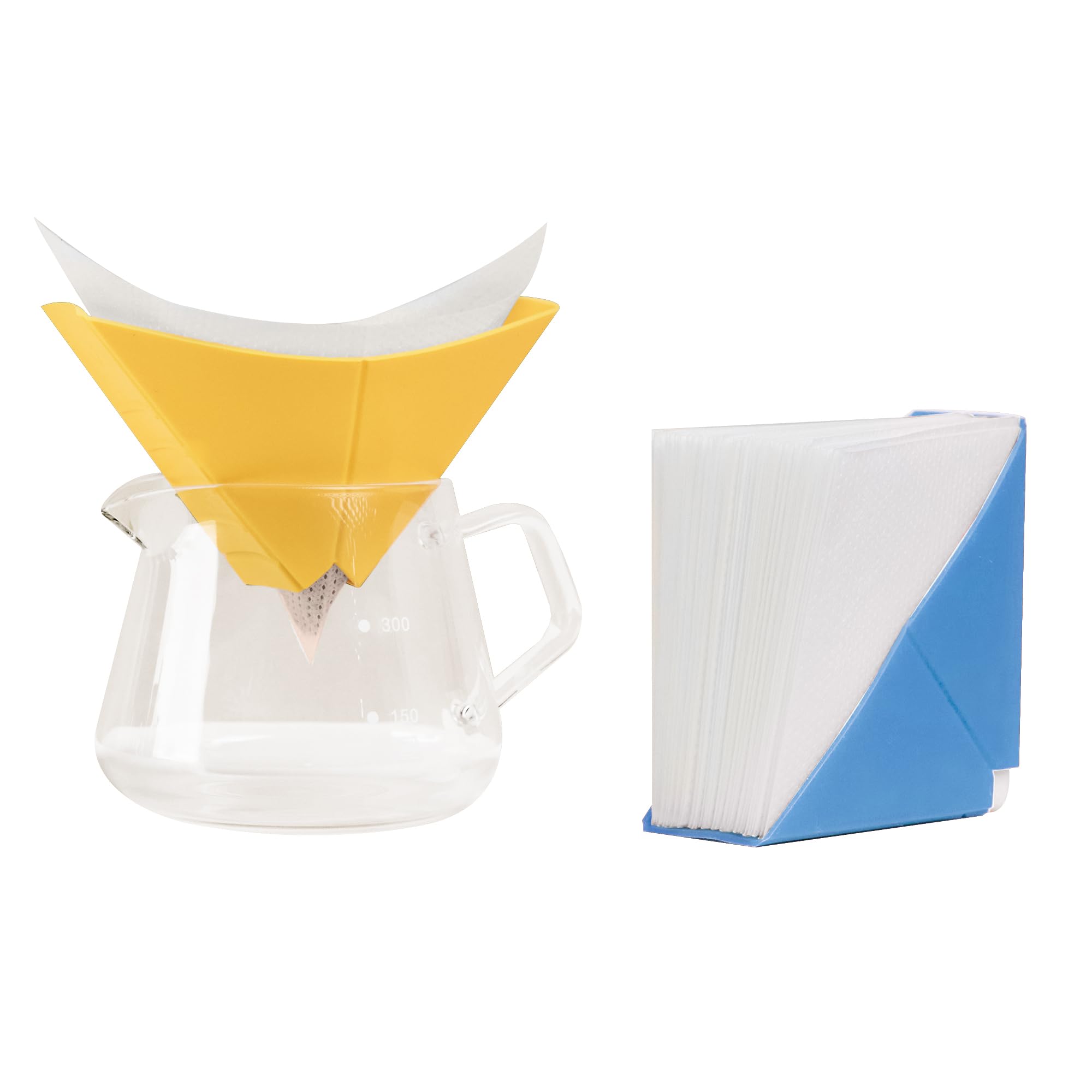 Premium Silicone Pour Over Coffee Maker - 2-Piece Portable Camping Coffee Dripper Set for Rich & Smooth Flavor | Compact Travel-Ready Design for Outdoor Adventures, Hiking & Backpacking | Perfect for Camping, Office & Home Brewing
