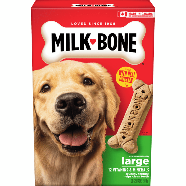 Milk Bone Original Dog Biscuits - Crunchy Dog Treats for Training & Dental Health - Perfect for Small, Medium & Large Dogs - Great for Rewards, Snacks & Oral Care