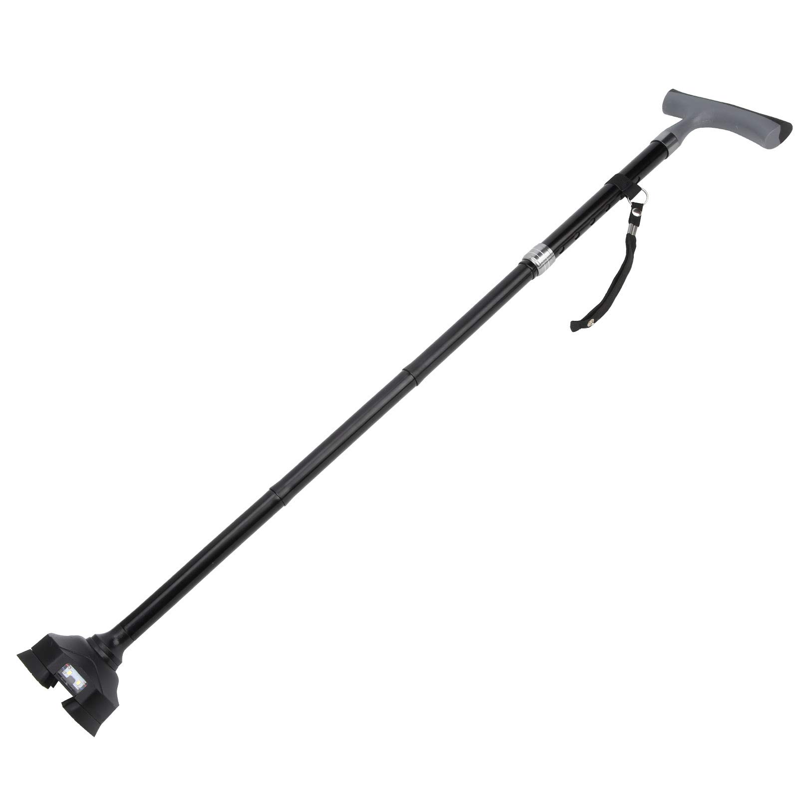 Shanrya LED Walking Cane for Seniors - Lightweight Anti-Slip Cane with Built-in Flashlight - Durable Anti-Wear Resistance Walking Stick for Elderly - Perfect for Night Walking, Hiking, and Outdoor Safety