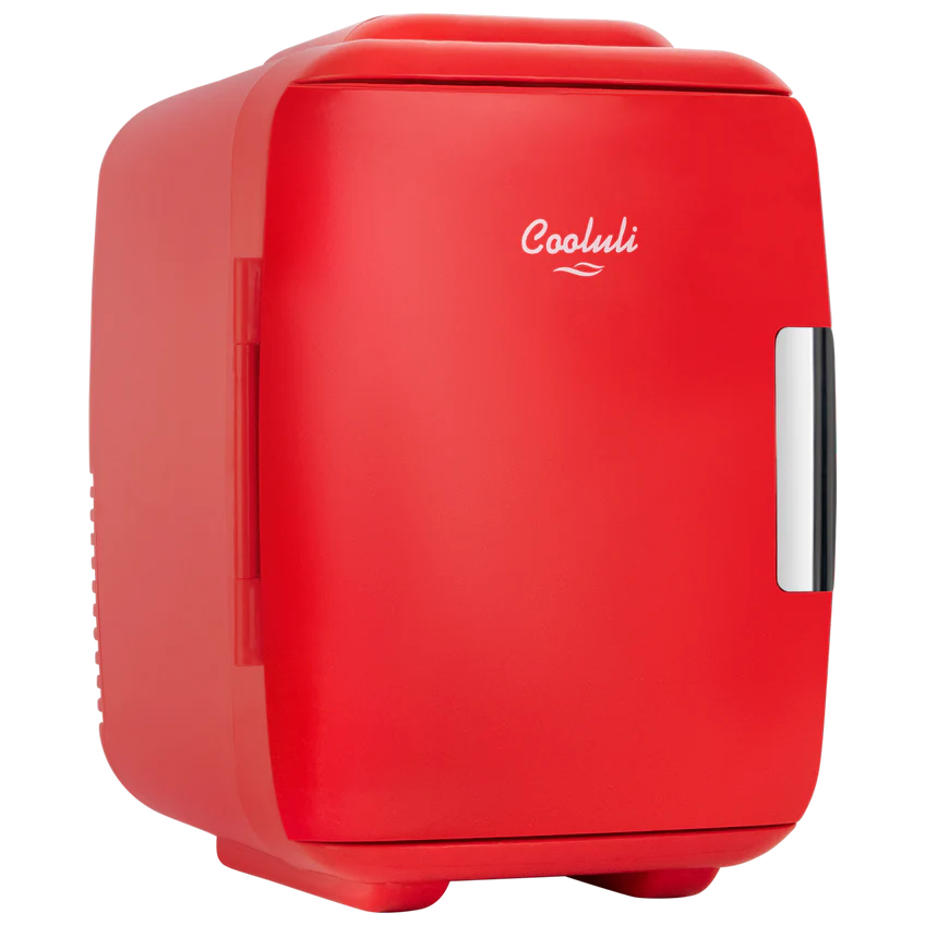 Cooluli Classic 4L Mini Cosmetic Fridge - Portable Skincare Fridge for Makeup, Perfume & Beauty Products - Perfect for Bedroom, Office & Travel (6 Pack)