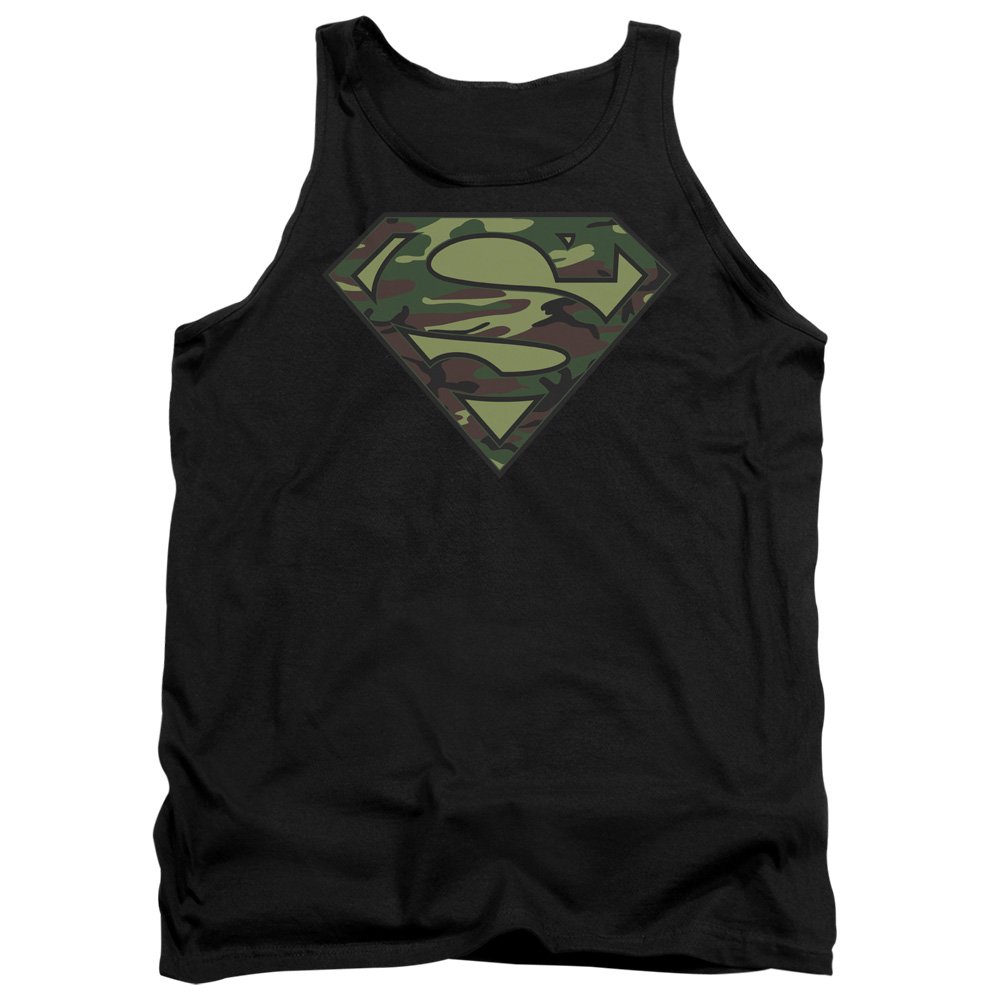 Superman Camo Logo Unisex Tank Top for Men & Women - Casual Summer Wear, Gym Workout, Cosplay Costume, Superhero Fan Gift