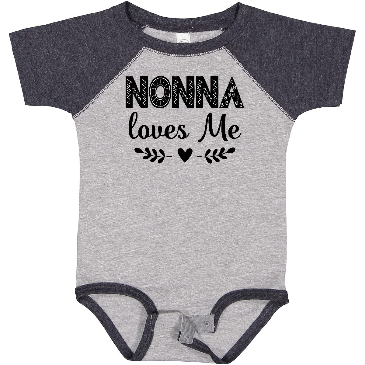 Inktastic Nonna Baby Clothes - Cute Grandchild Baby Bodysuit for Newborns & Infants - Perfect Gift for Grandparents & Family Occasions