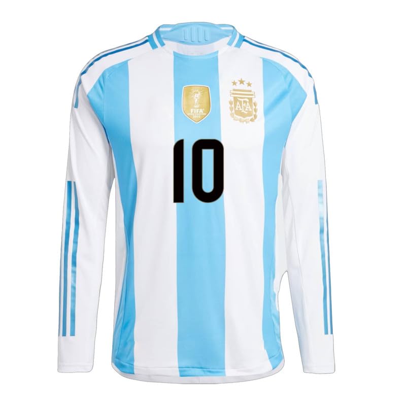 Argentina Blue Messi 10 World Cup Home Authentic Football Half Sleeve Jersey for Men & Youth 2024-2025 - X-Large (Messi30FS) | Perfect for Soccer Matches, Fan Events & Casual Wear