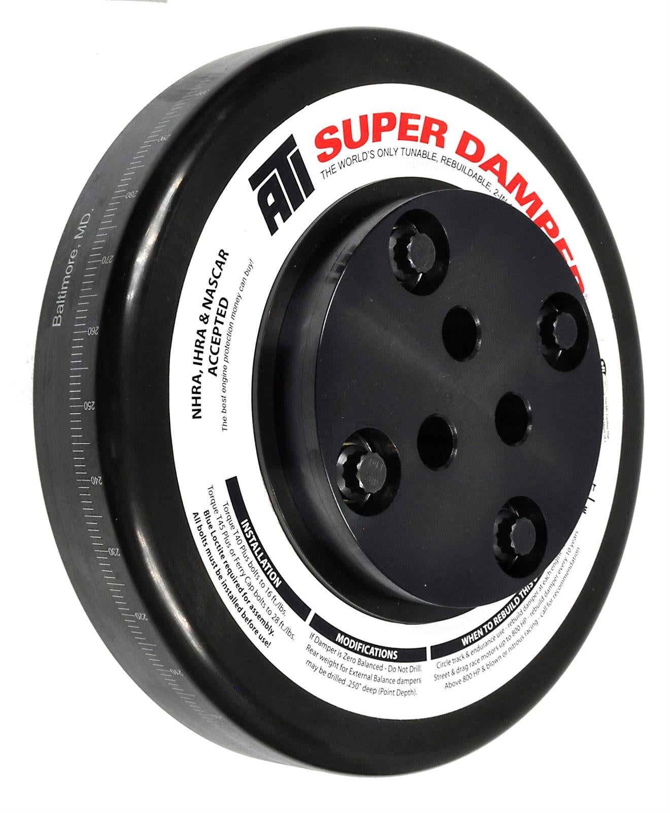ATI Super Damper International 640/466 SFI Certified Performance Harmonic Balancer - Perfect for Racing, High-Performance Engines & Automotive Upgrades