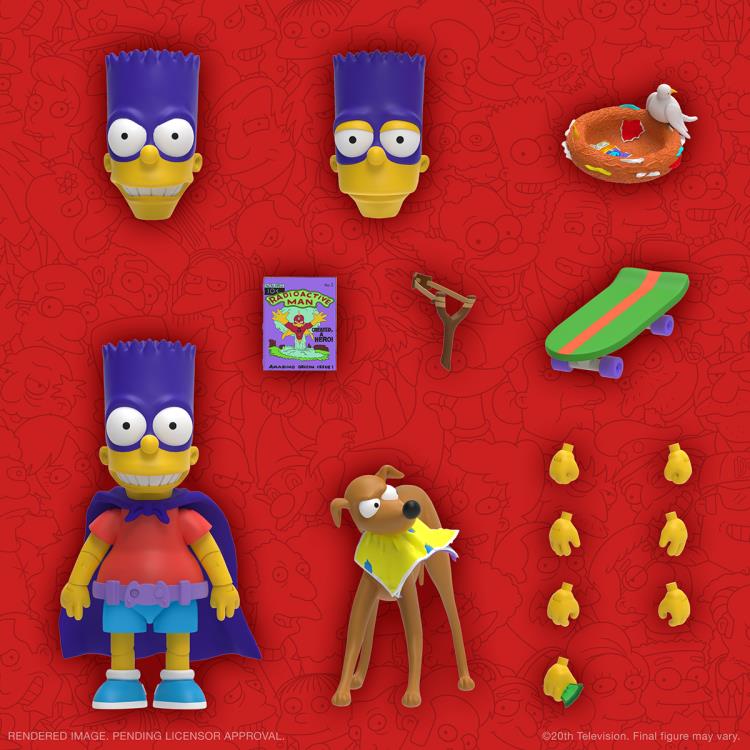 The Simpsons ULTIMATES! Bartman Action Figure - Collectible Toy for Fans, Perfect for Display & Gifts | Home Decor, Office Display, Pop Culture Collection