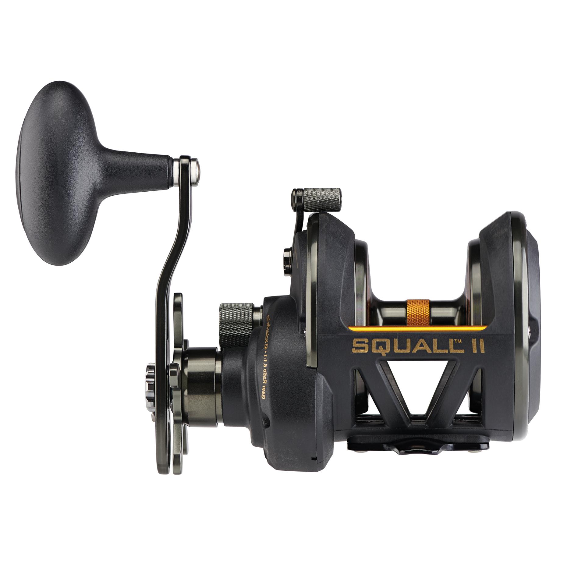 Squall® II Star Drag Conventional Fishing Reel - Saltwater & Freshwater Spinning Reel for Surf Casting, Trolling, and Offshore Fishing