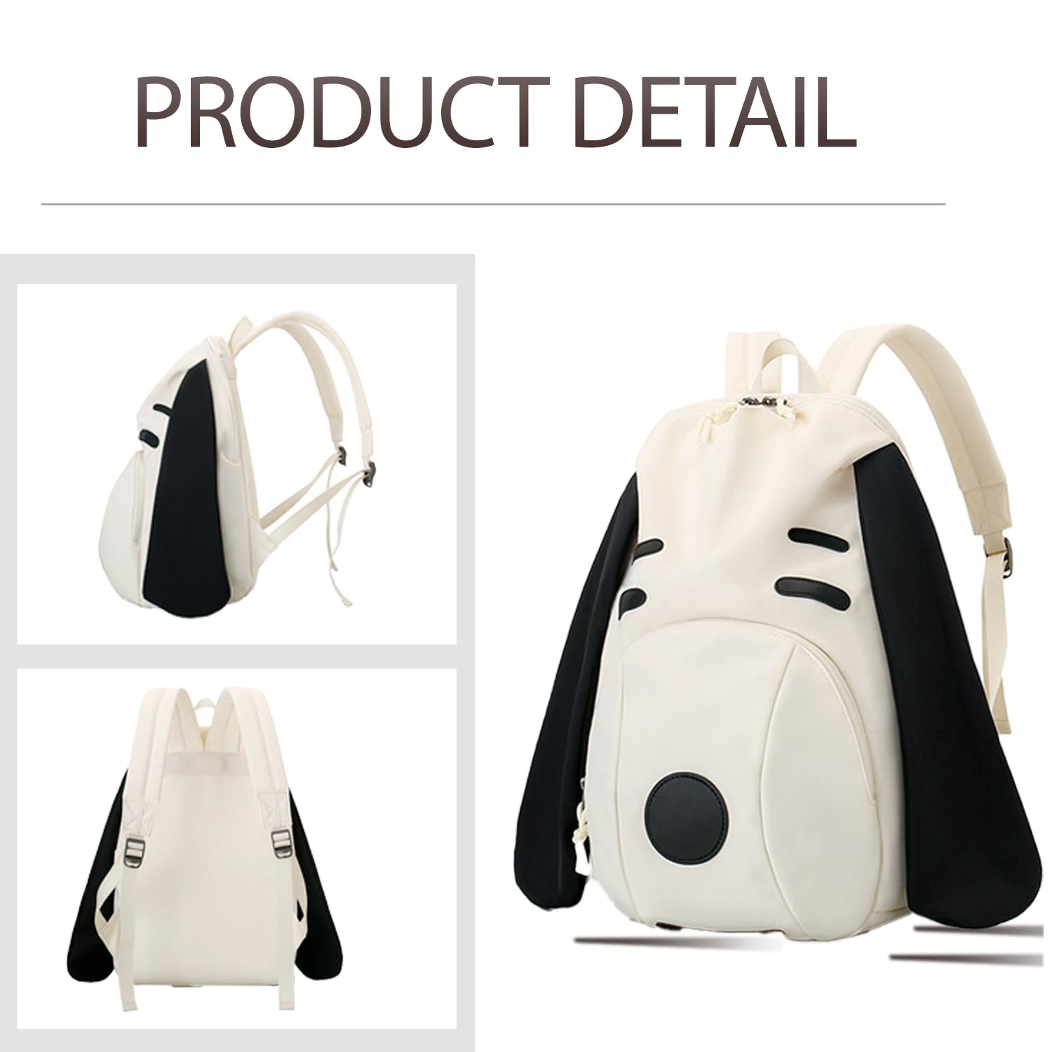 Stylish Cute Cartoon Dog Backpack for Women - Trendy Funny Animal Print School Bag, Perfect for College, Travel & Everyday Use