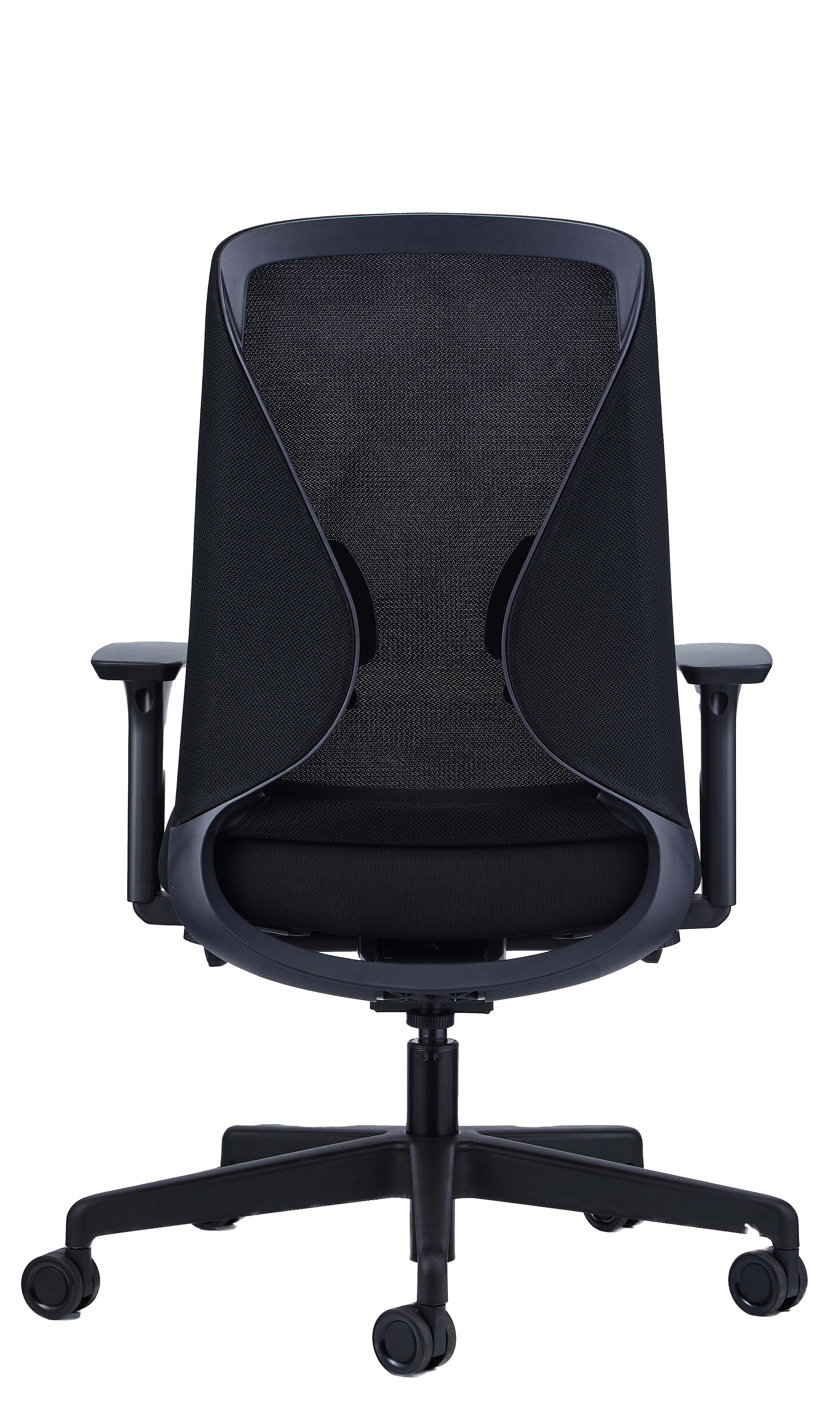 Eeurotech LAUNCH Task Black Fabric Chair - Ergonomic Office Chair for Home & Workspace - Perfect for Professionals, Gamers & Remote Workers