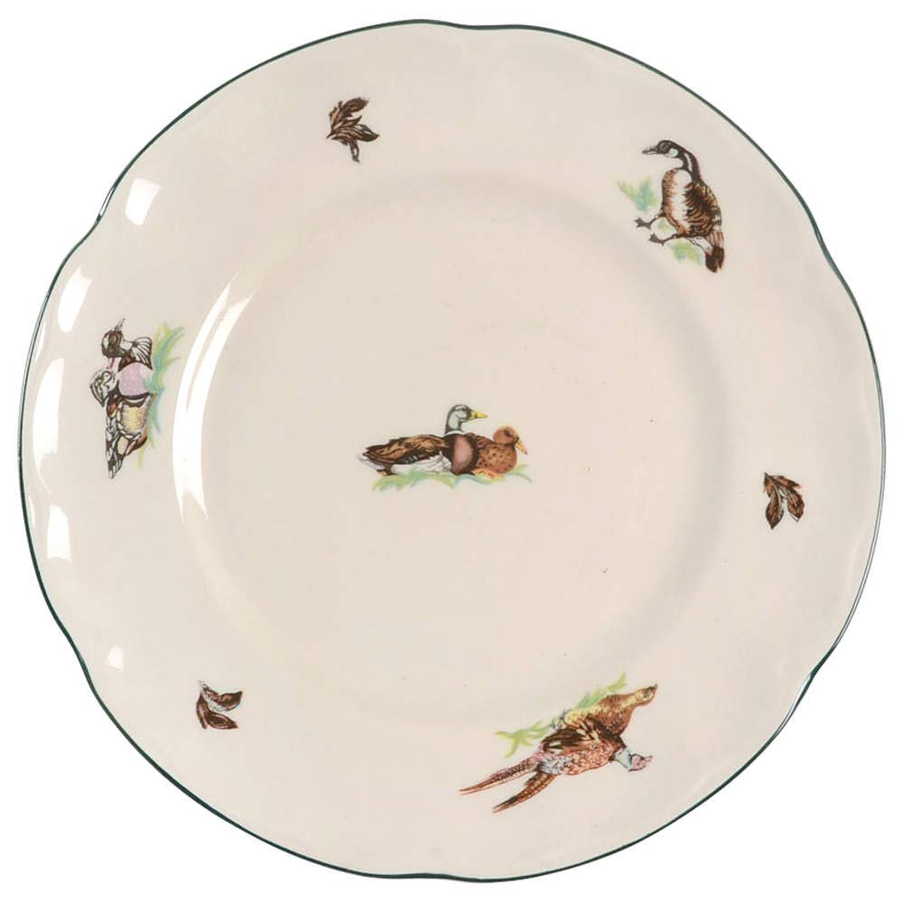 Johnson Bros. Brookshire 10.5-Inch Salad Plates Set of 4 - Elegant Floral Dinnerware for Everyday Use & Special Occasions - Perfect for Family Dinners, Parties & Restaurant Serving