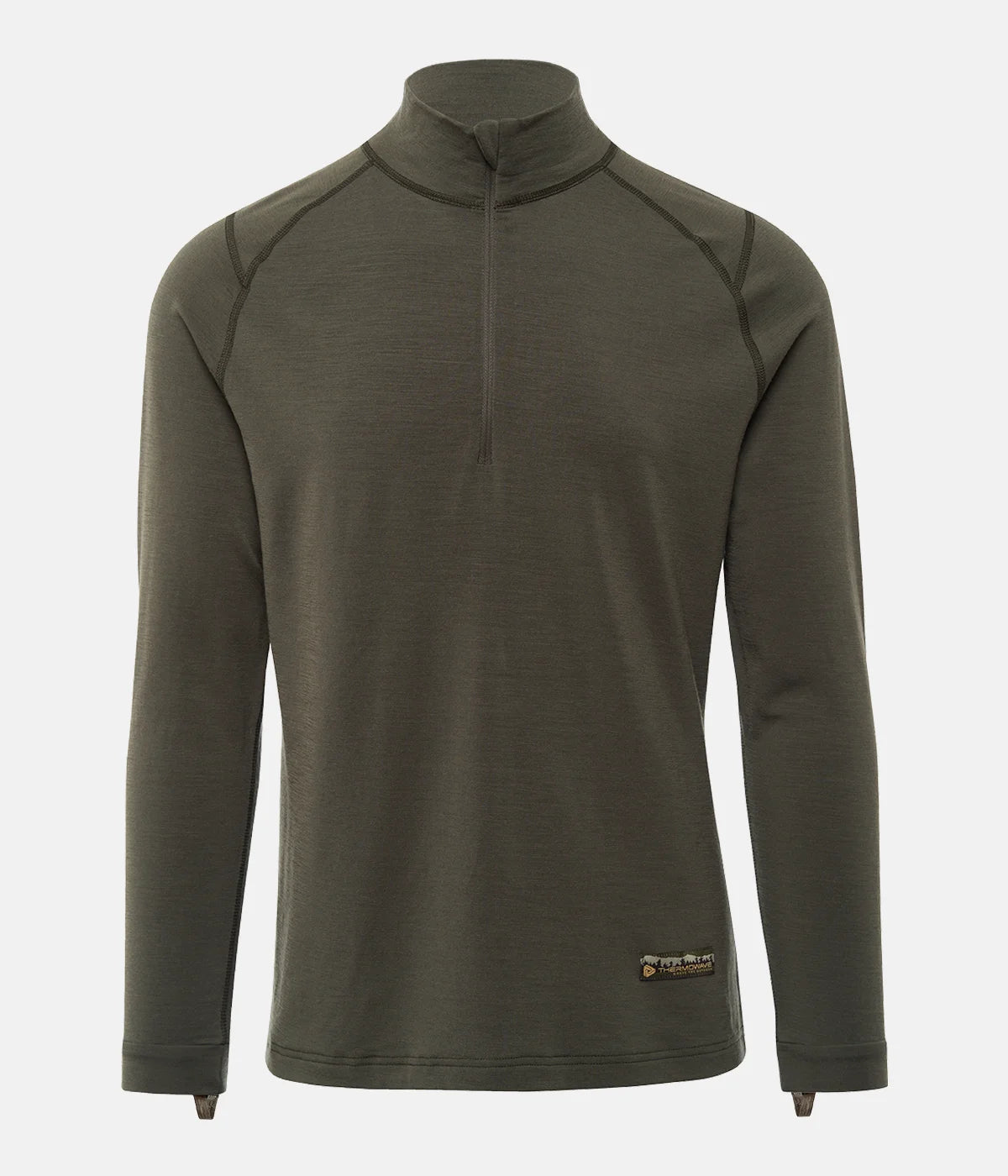 Men's Merino Wool Arctic Thermal Half Zip Long Sleeve Shirt - Warm Base Layer for Skiing, Hiking & Winter Outdoor Activities