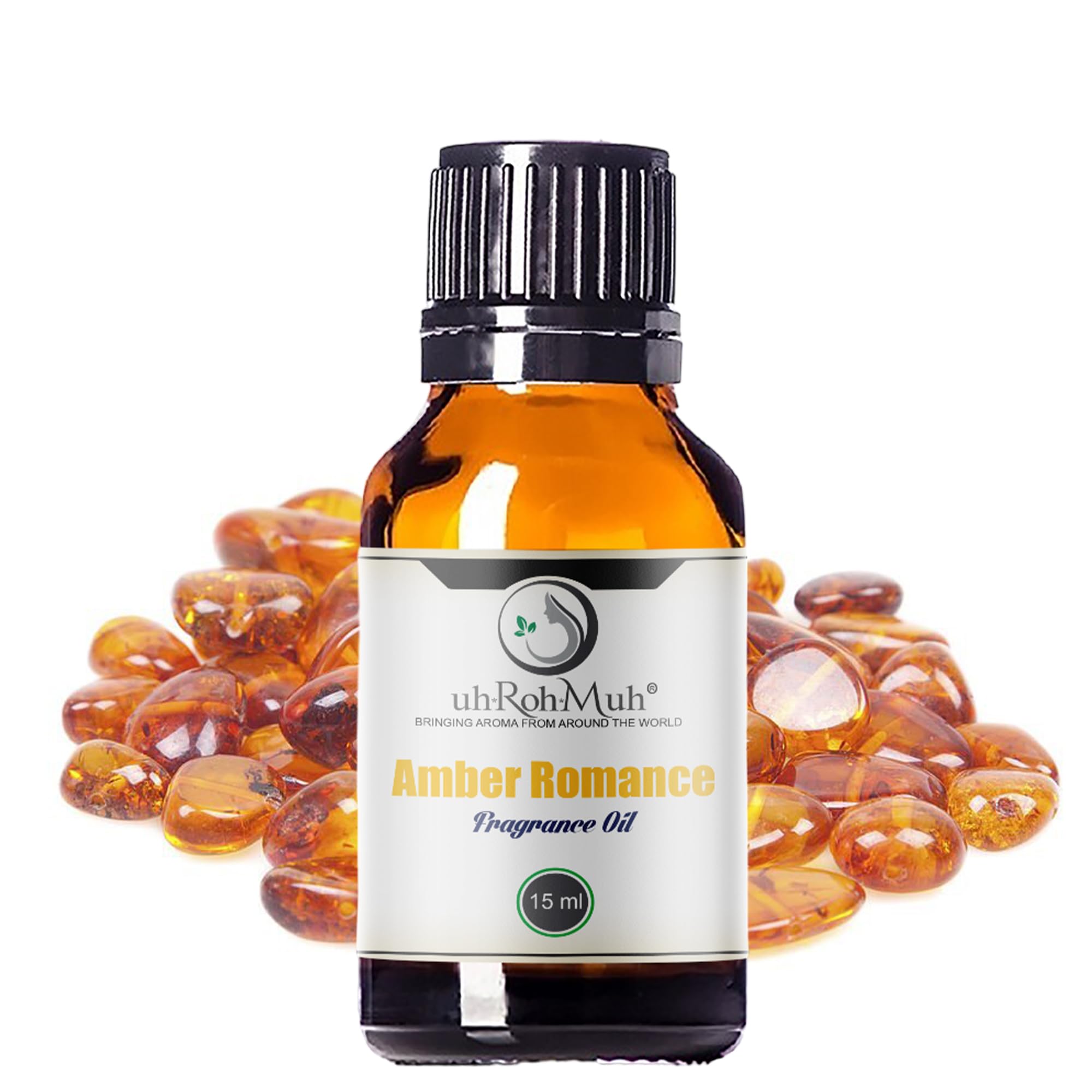 Amber Romance Fragrance Oil 15ml with Euro Dropper - Premium Essential Oil for Aromatherapy, Massage & Home Scenting - Made in USA