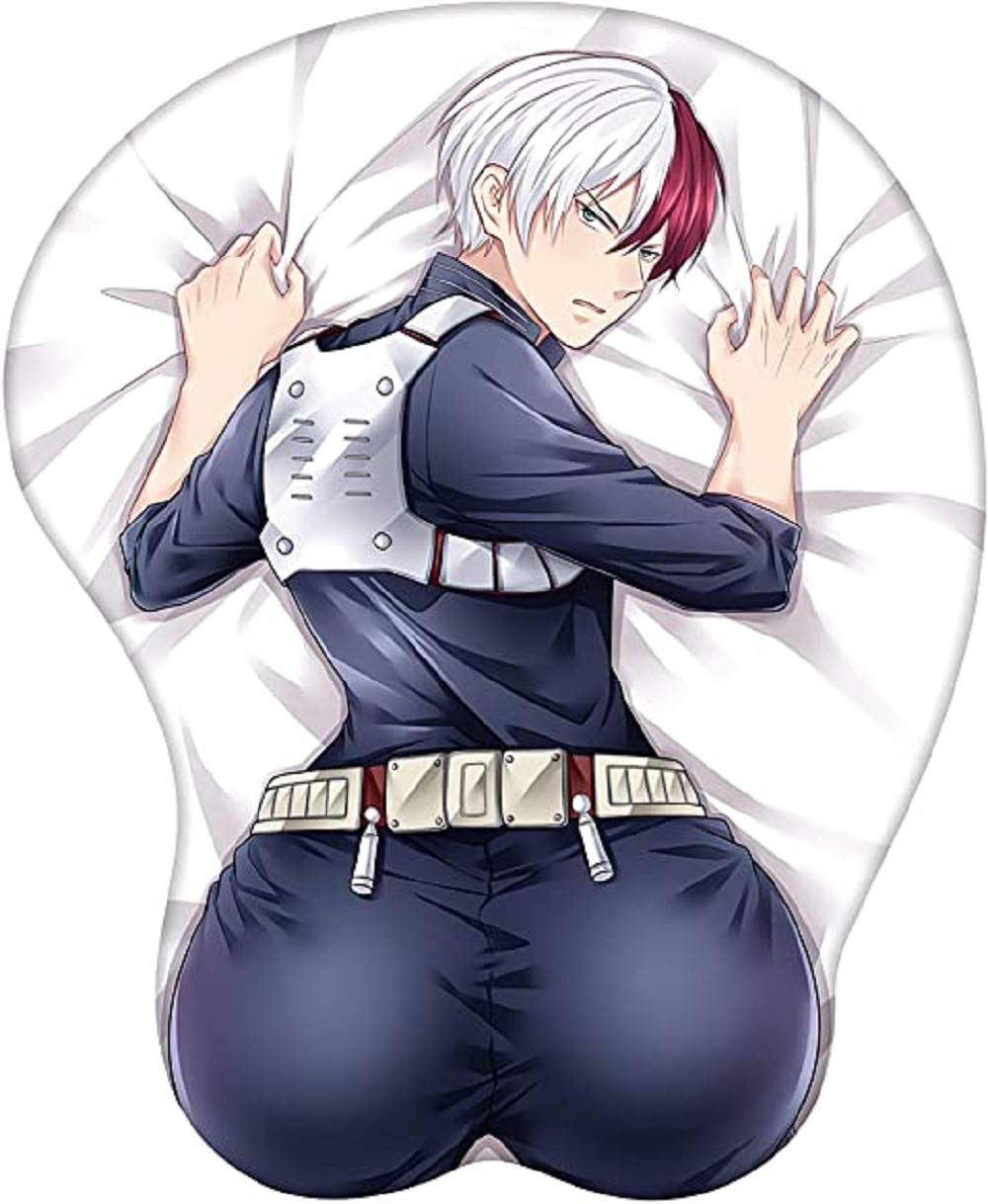 ONE Piece 3D Anime Mouse Pad with Gel Wrist Support - Non-Slip Gaming & Office Mouse Mat for Pain Relief - Perfect for Computer Work, Gaming, and Long Hours of Use