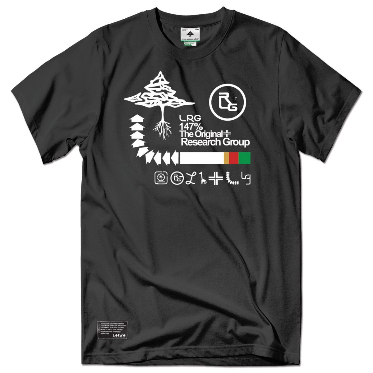 LRG RC Archive Tree Graphic Tee - Black Cotton T-Shirt for Men | Streetwear Fashion & Casual Wear