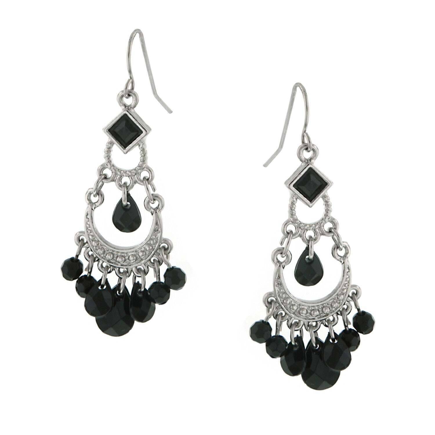 1928 Jewelry Briolette Beads Chandelier Earrings - Vintage Style Dangle Earrings for Women, Perfect for Weddings, Parties & Evening Events