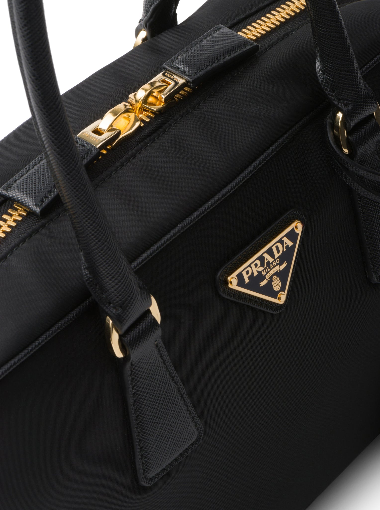 Prada Re-Edition 1978 Medium Top Handle Bag in Re-Nylon & Saffiano Leather - Luxury Shoulder Bag for Women, Perfect for Work, Travel & Everyday Use