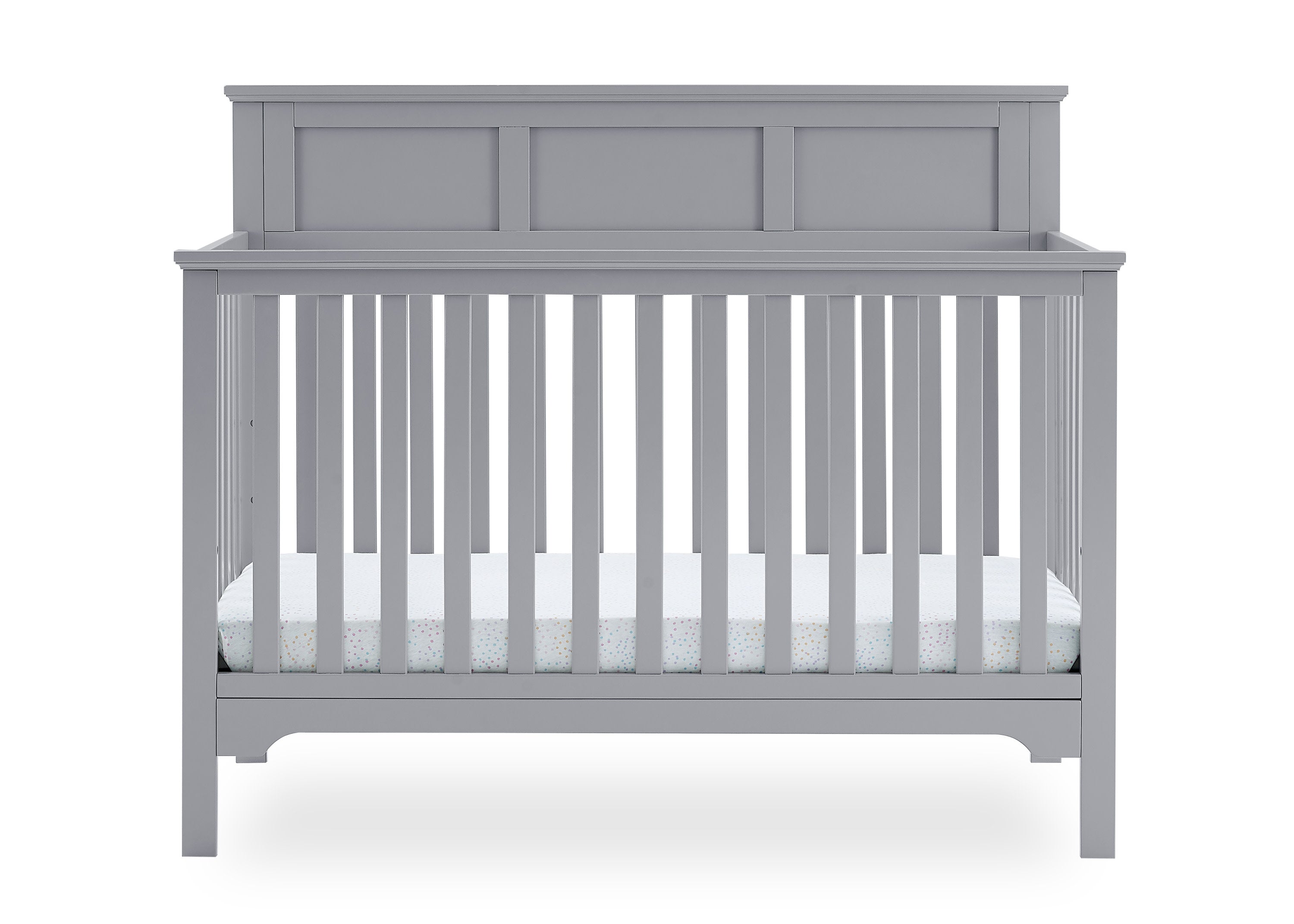 Sweet Beginnings Hart Flat Top 6-in-1 Convertible Crib - Baby Nursery Bed Converts to Toddler Bed, Daybed & Full Size Bed | Safe & Stylish for Newborns to Teens | Perfect for Nurseries, Bedrooms & Guest Rooms