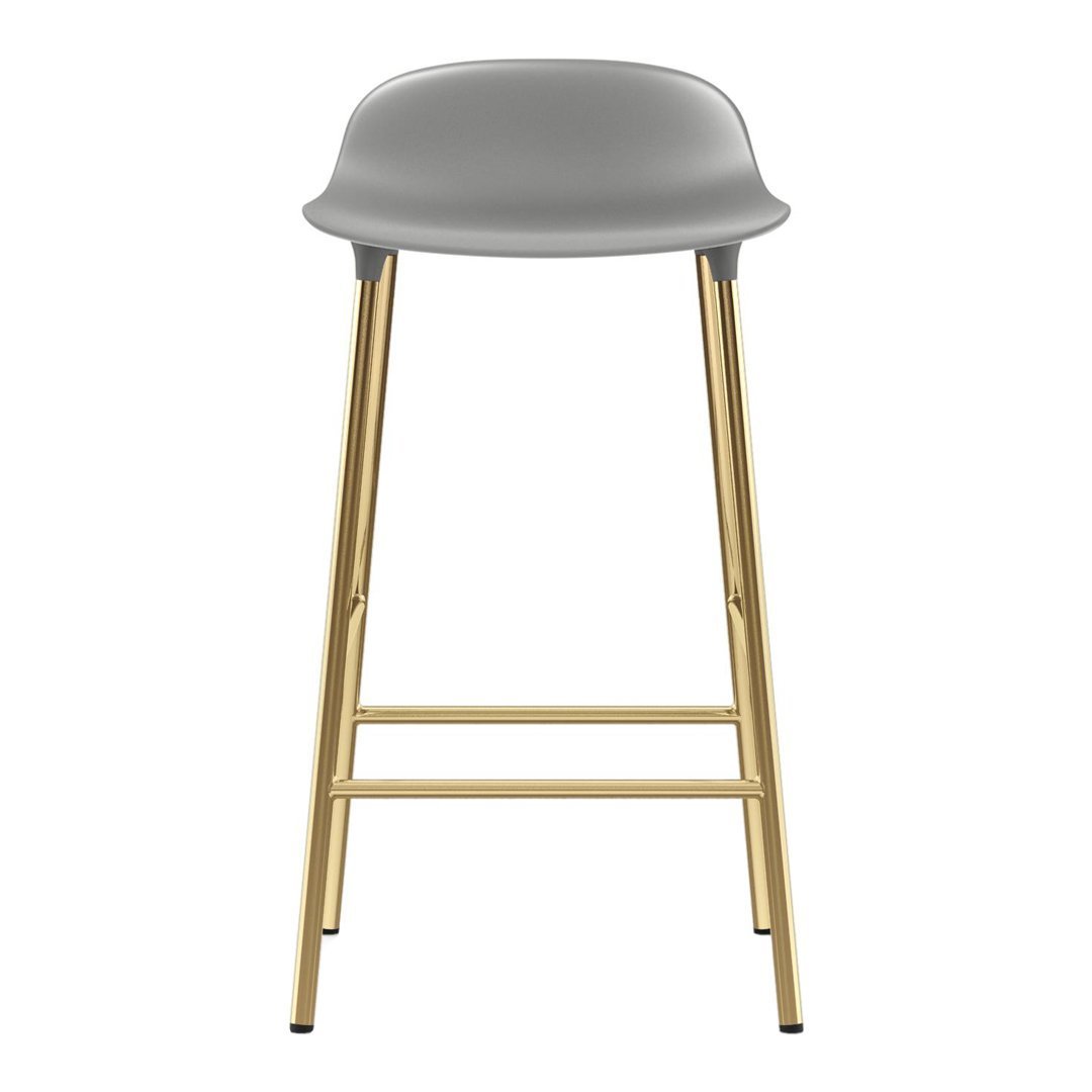Modern Metal Leg Form Counter Stool - Bar Stool for Kitchen Island, Breakfast Nook & Home Decor