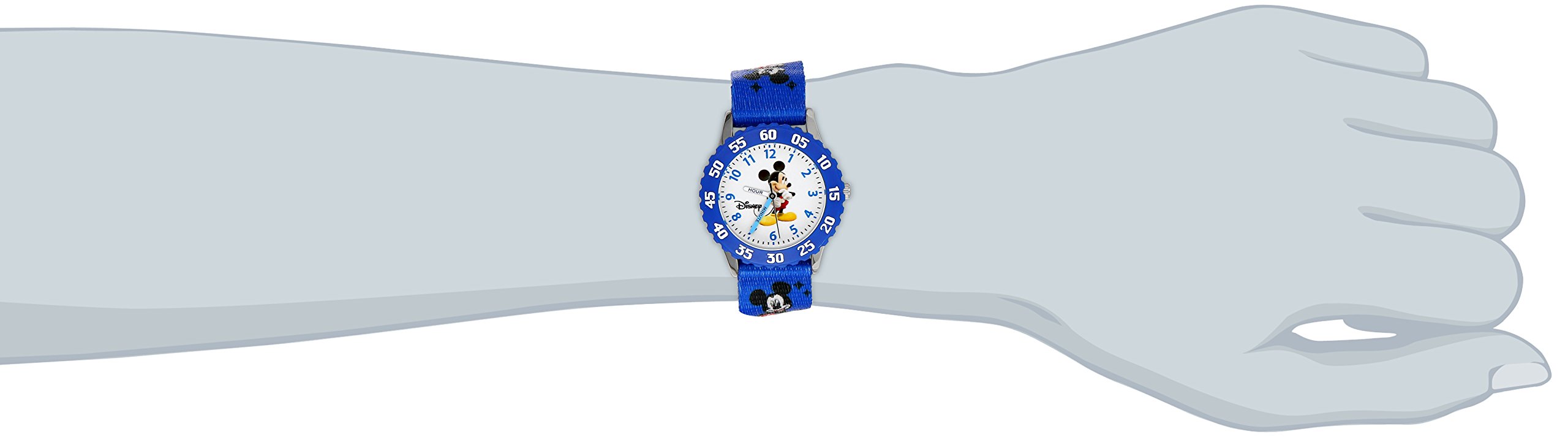 Disney Mickey Mouse Kids Watch - Stainless Steel Analog for School & Play