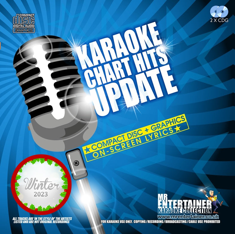 Mr Entertainer Karaoke Chart Hits Update Winter 2023 - Top Party Songs for Home & Bar Singing