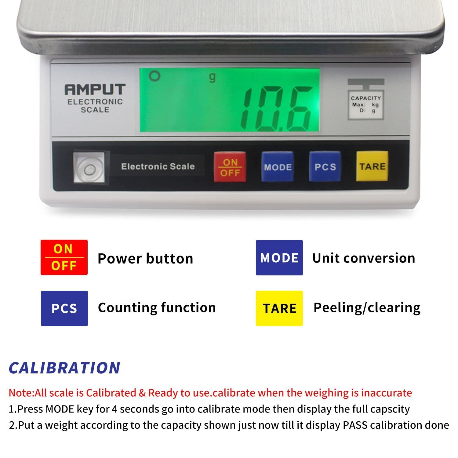 High Precision 5kg x 0.1g Industrial Counting Scale - Digital Laboratory Weighing Balance with Multi-Units Switch for Scientific Research, Jewelry, Pharmacy & Food Industry | Accurate Electronic Measurement for Labs, Warehouses & Retail Stores