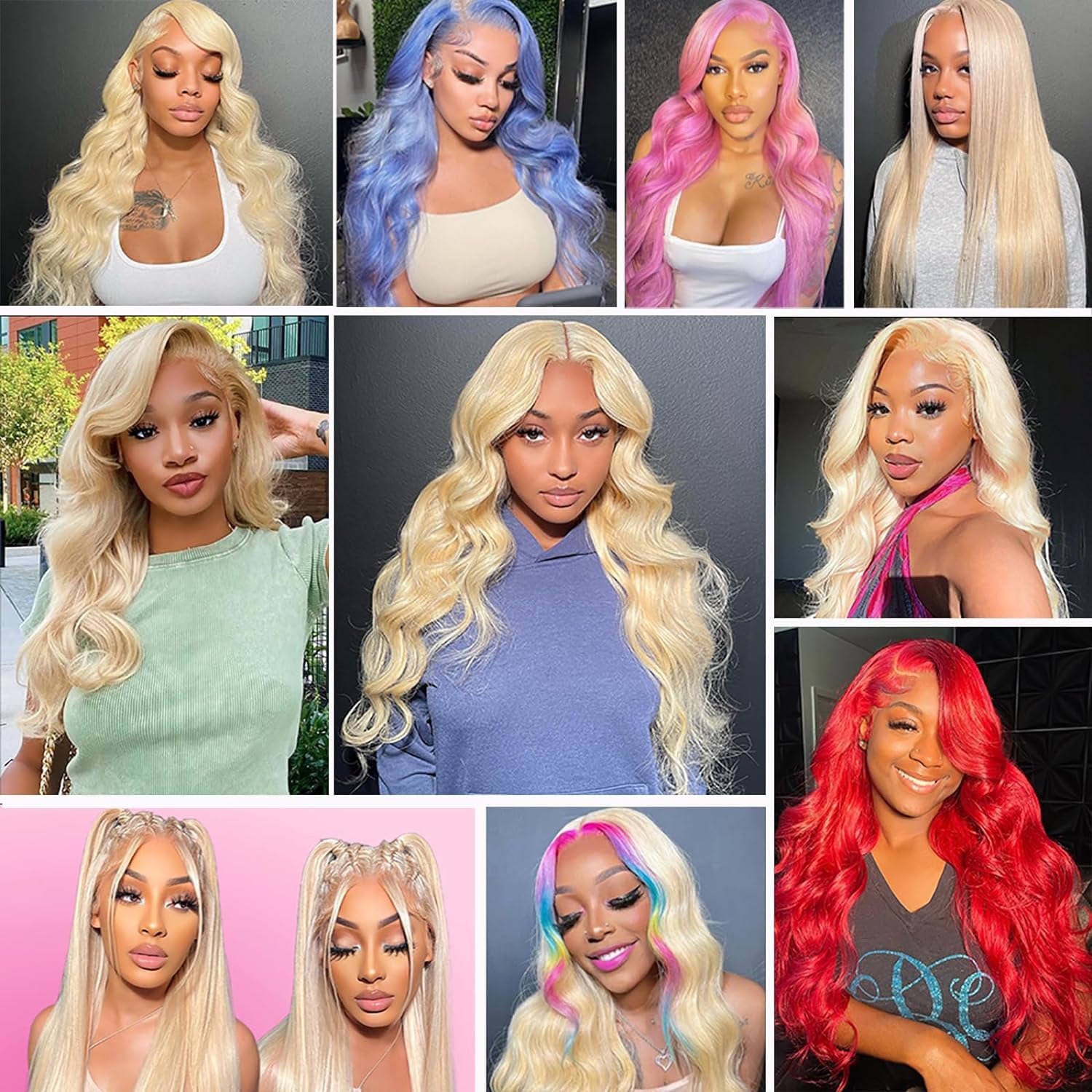 613 Lace Front Wig Human Hair 26 Inch Blonde Body Wave 180% Density Pre Plucked 13x4 HD Lace Frontal Wig - Perfect for Cosplay, Daily Wear, and Special Occasions