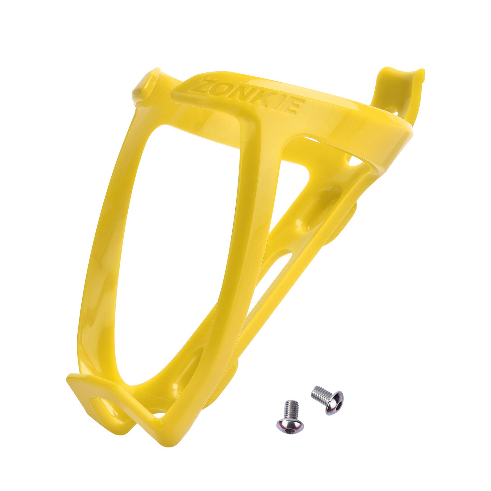 ZONKIE Bicycle Water Bottle Cage - Lightweight Plastic Bike Bottle Holder for Road & Mountain Bikes - Multiple Color Options - Perfect for Cycling, Commuting & Outdoor Sports