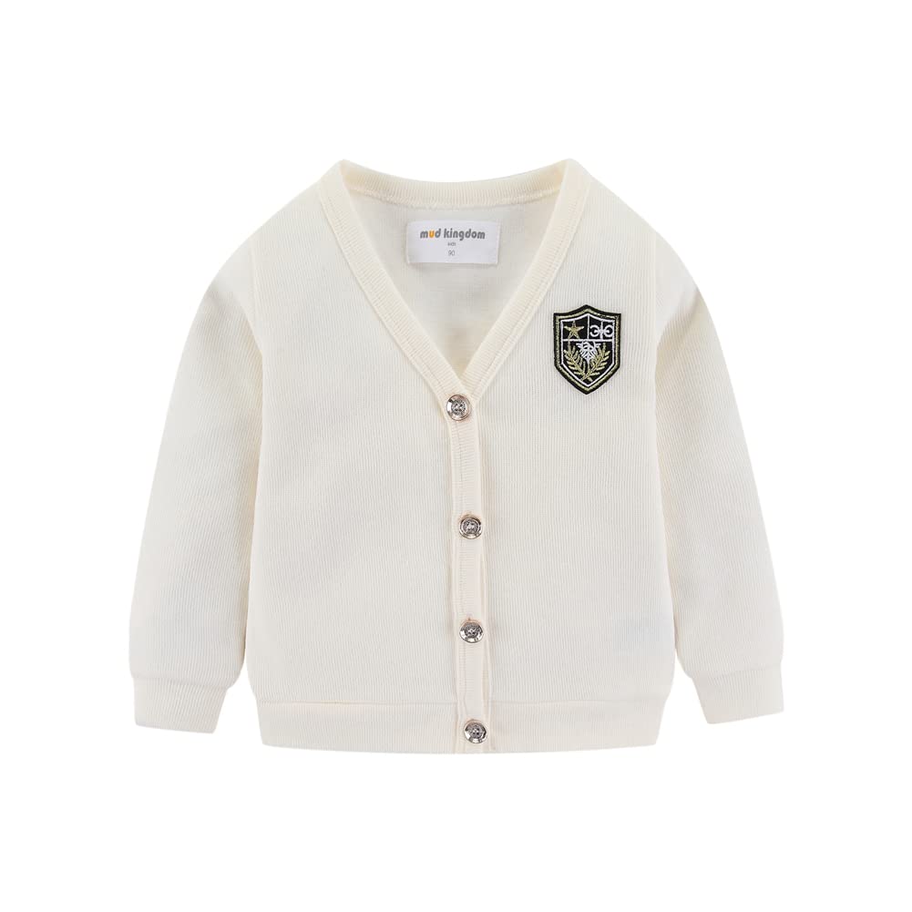 Mud Kingdom Cute Embroidered Cardigan Jacket for Little Boys - Perfect for School, Playdates & Casual Outings