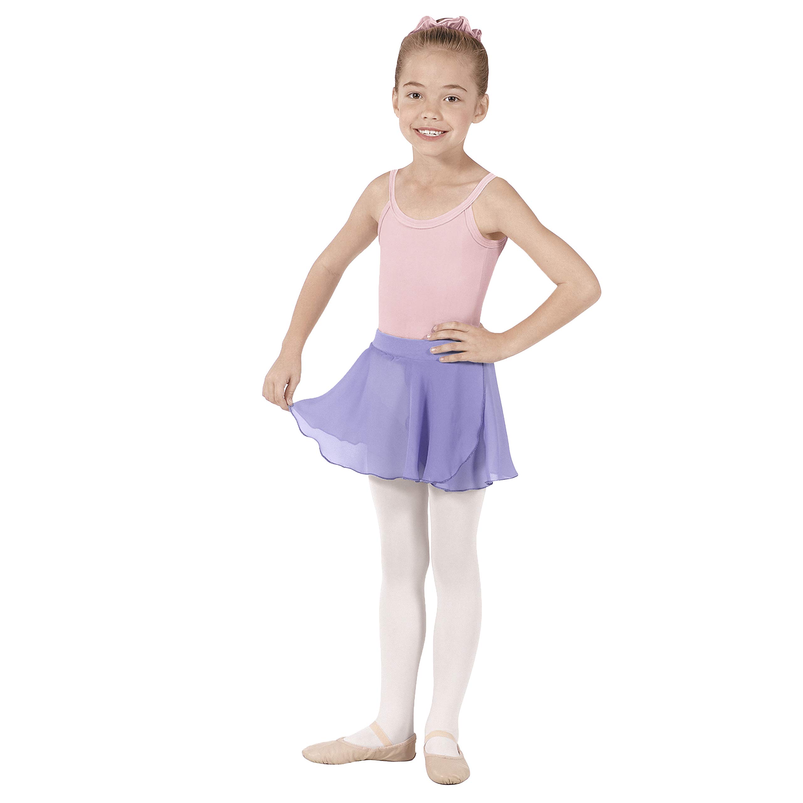 Eurotard Girls Mock Wrap Skirt - 10127 | Ballet Dance Practice Skirt for Kids & Teens | Perfect for Ballet Class, Recitals & Performances