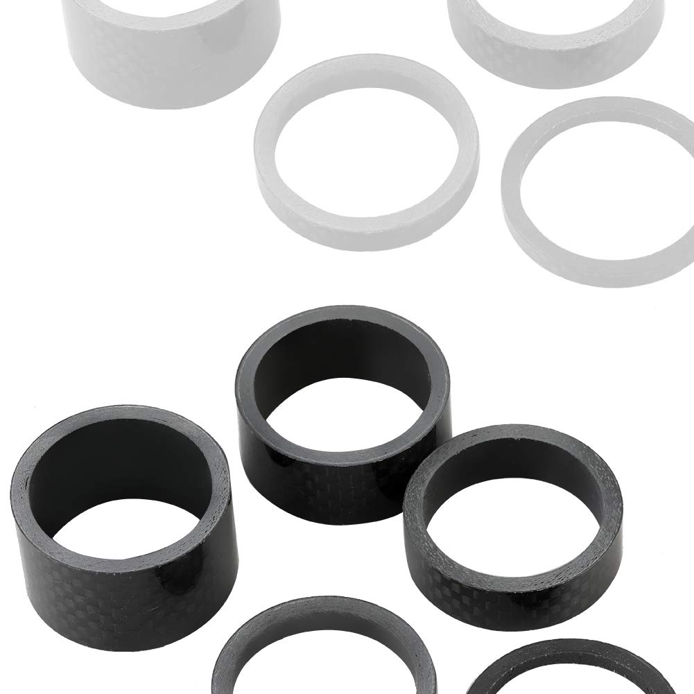Evonecy Carbon Fiber Headset Spacer Set - Lightweight Fork Washer for Mountain Bikes & Road Bikes | Durable Long Ride Cycling Accessories | Perfect for MTB, BMX, and Commuter Bicycles