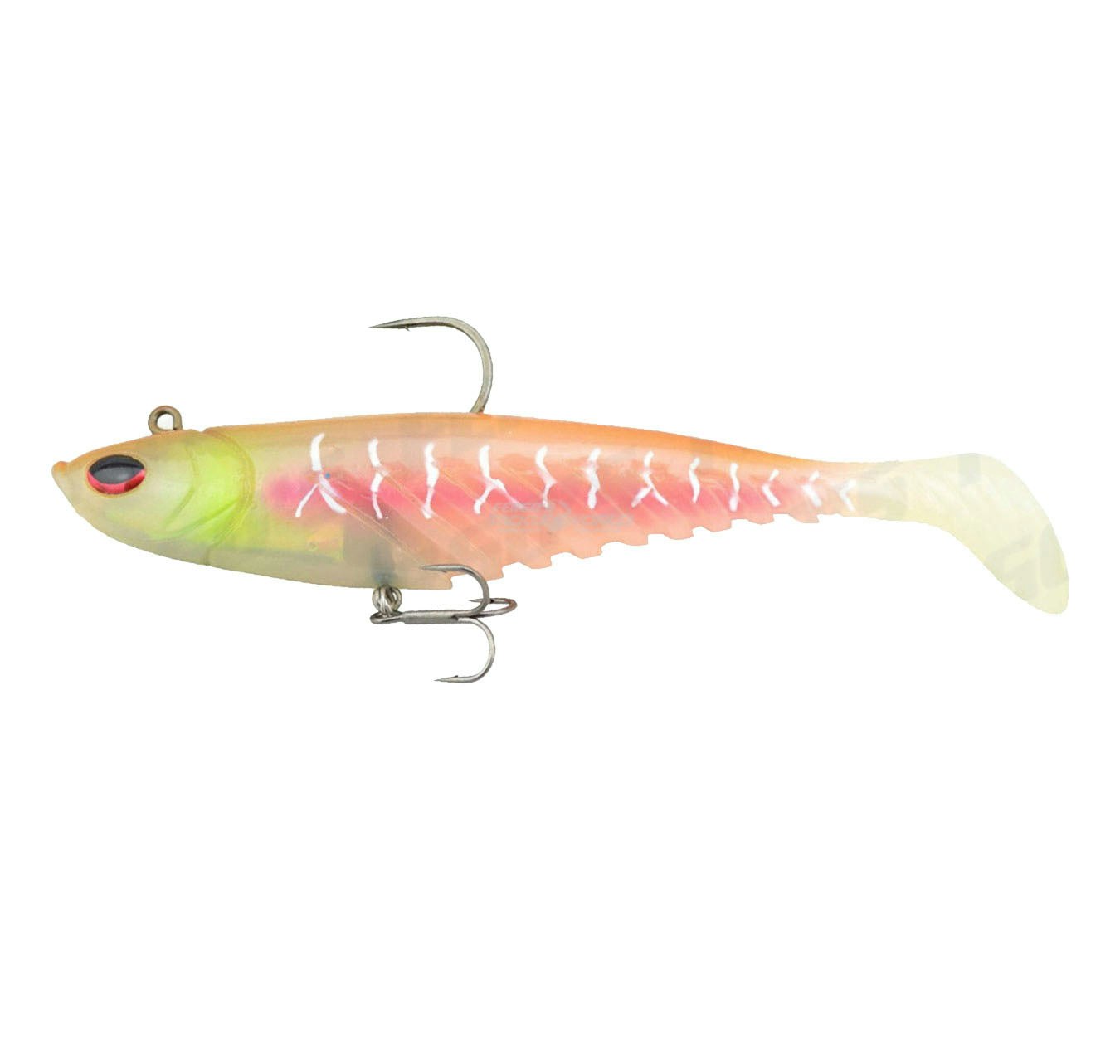 Berkley Powerbait Rigged Papa Giant Shad 23cm Soft Plastic Fishing Lures for Bass, Walleye, and Trout - Perfect for Freshwater and Saltwater Fishing
