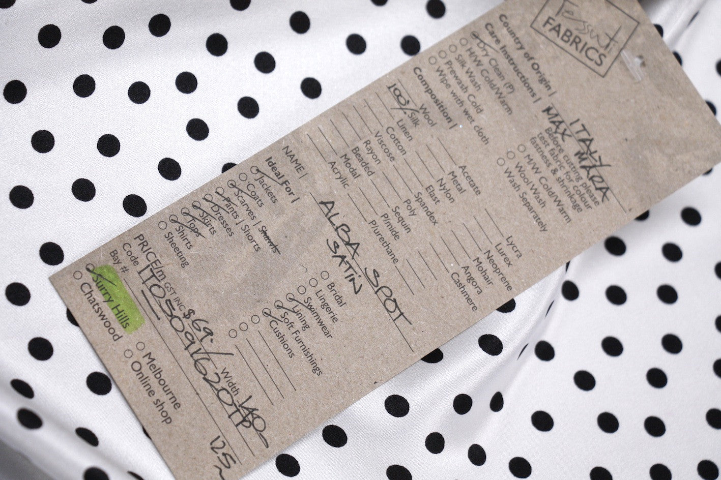 Alba Spot Satin Fabric - Premium Quality Satin Material for Elegant Dresses, Curtains & Home Decor | Perfect for Wedding Gowns, Bridesmaid Dresses & Luxury Home Textiles