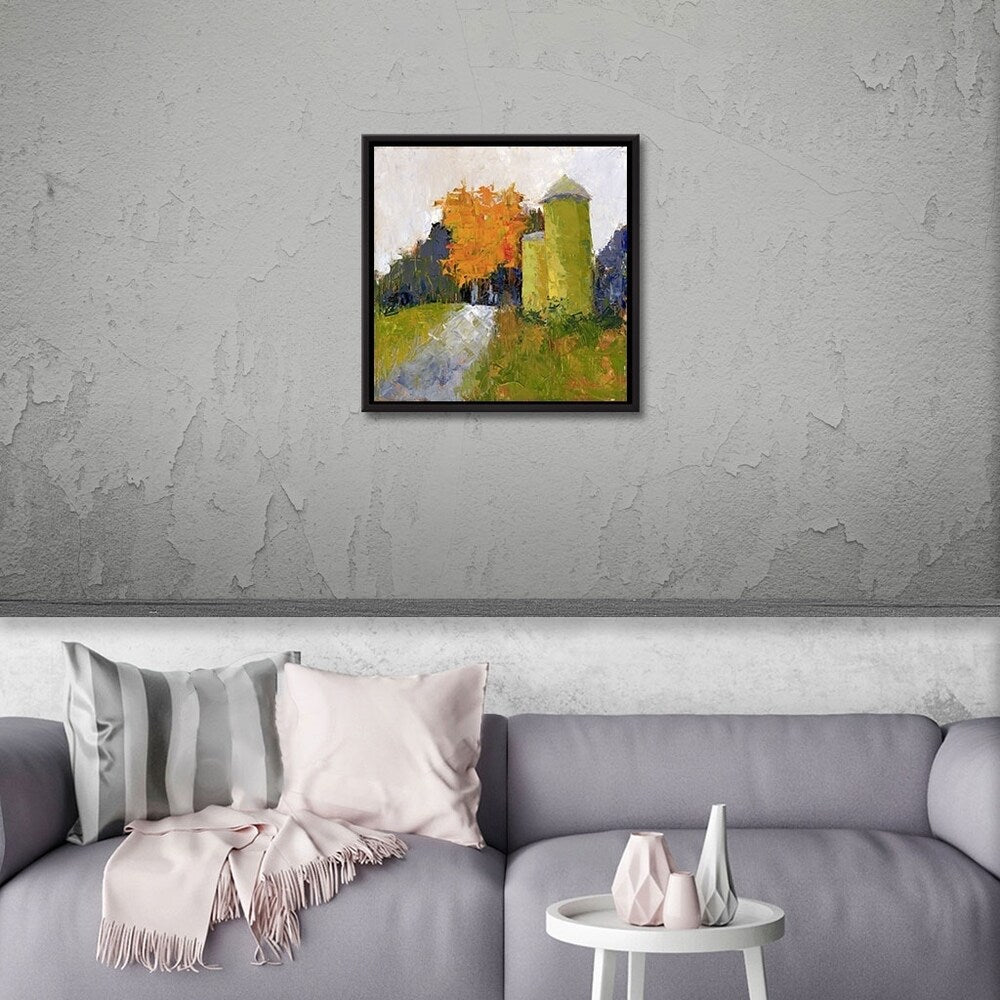 Premium Wrapped Floater Framed Canvas Art - Silos Gallery Collection - Perfect for Living Room, Bedroom & Office Decor