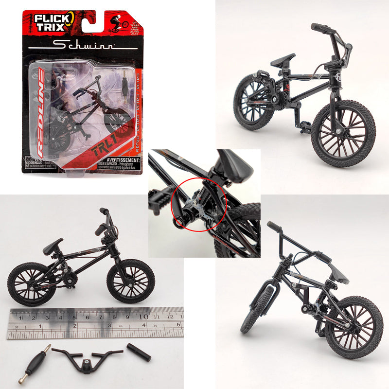 Premium Diecast Finger Bike FLICK TRIX - Miniature BMX Toy Bicycle Model for Kids & Collectors - Perfect Gift for Birthday, Party Favors & Desk Decor